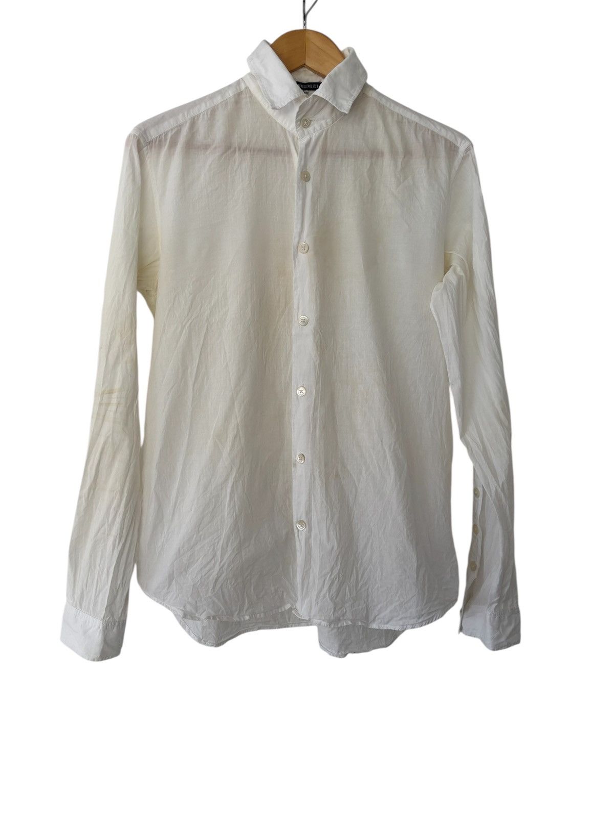 Ann Demeulemeester Ann Demeulemeester High Collar Shirt Size US XXS / EU 40 - 1 Thumbnail