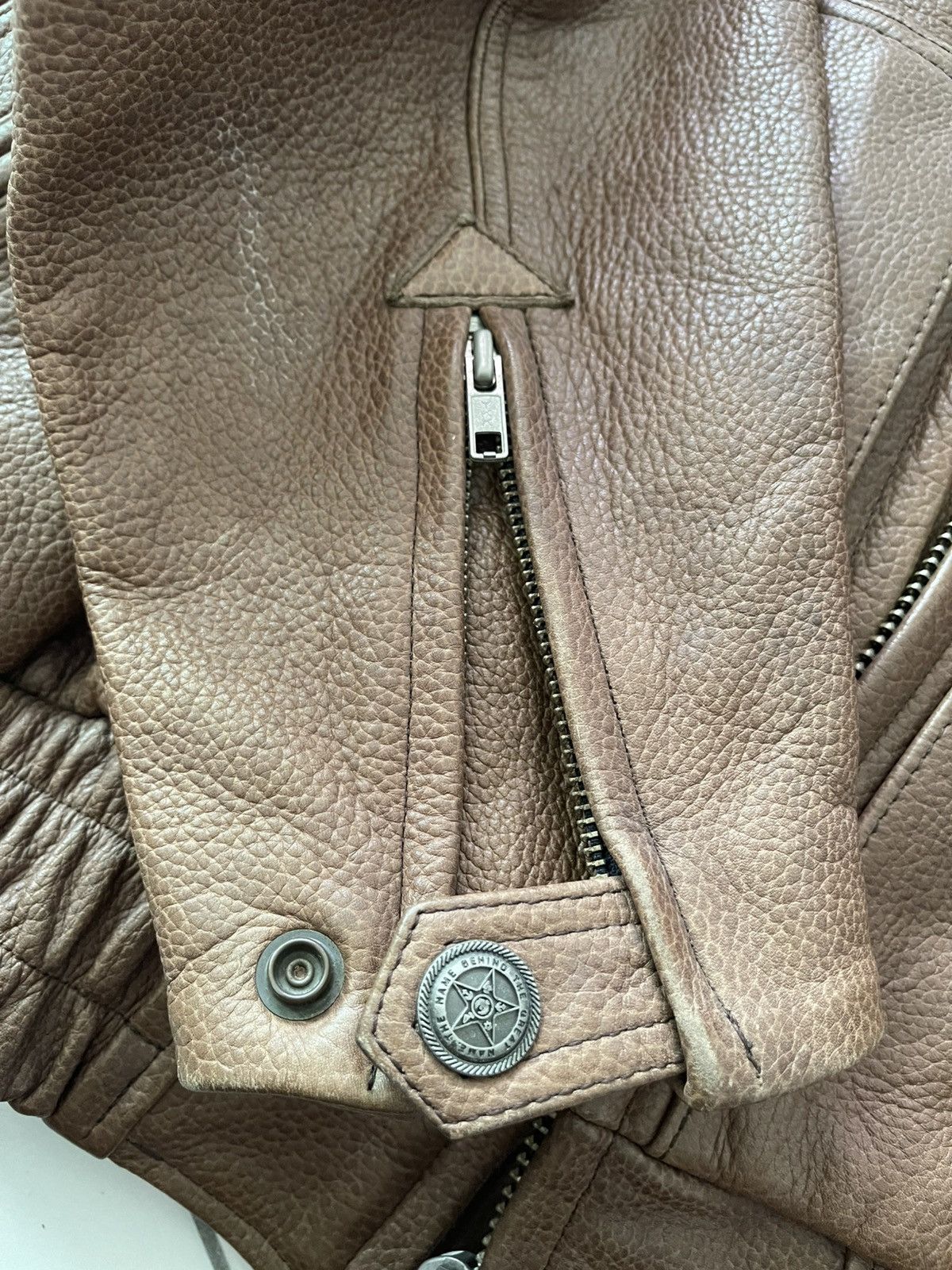 Japanese Brand 🇯🇵 90s KUSHITANI Armored Cow Leather Biker Jacket Size US L / EU 52-54 / 3 - 13 Thumbnail