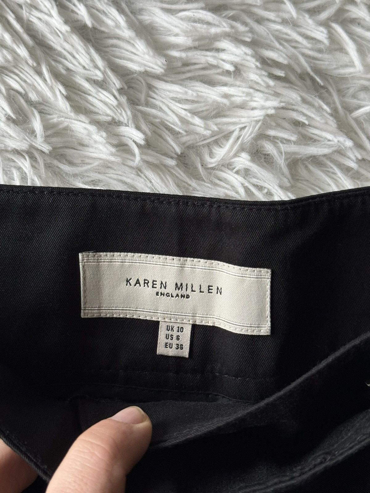 Japanese Brand × Karen Millen Crazy Karen Millen Wide Flare Bootcut Black Goth Pants Size 28" / US 6 / IT 42 - 10 Thumbnail