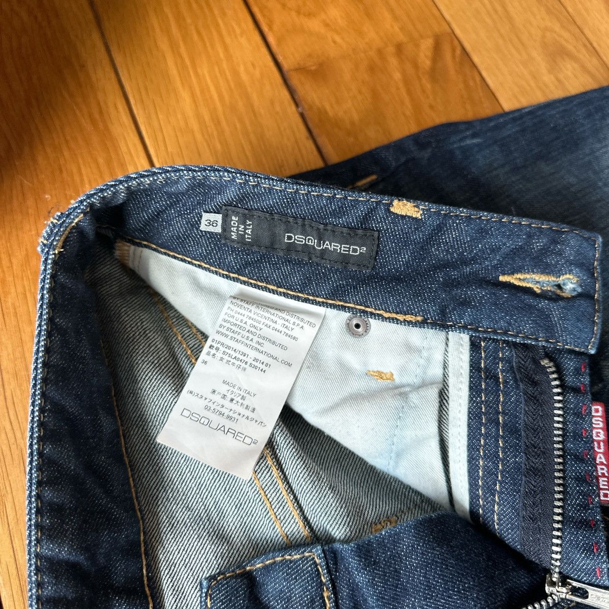 Dsquared2 Vintage Y2K Low Waisted Dsquared2 Zipper leg Skinny jeans Size 25" / US 0 / IT 36 - 3 Thumbnail