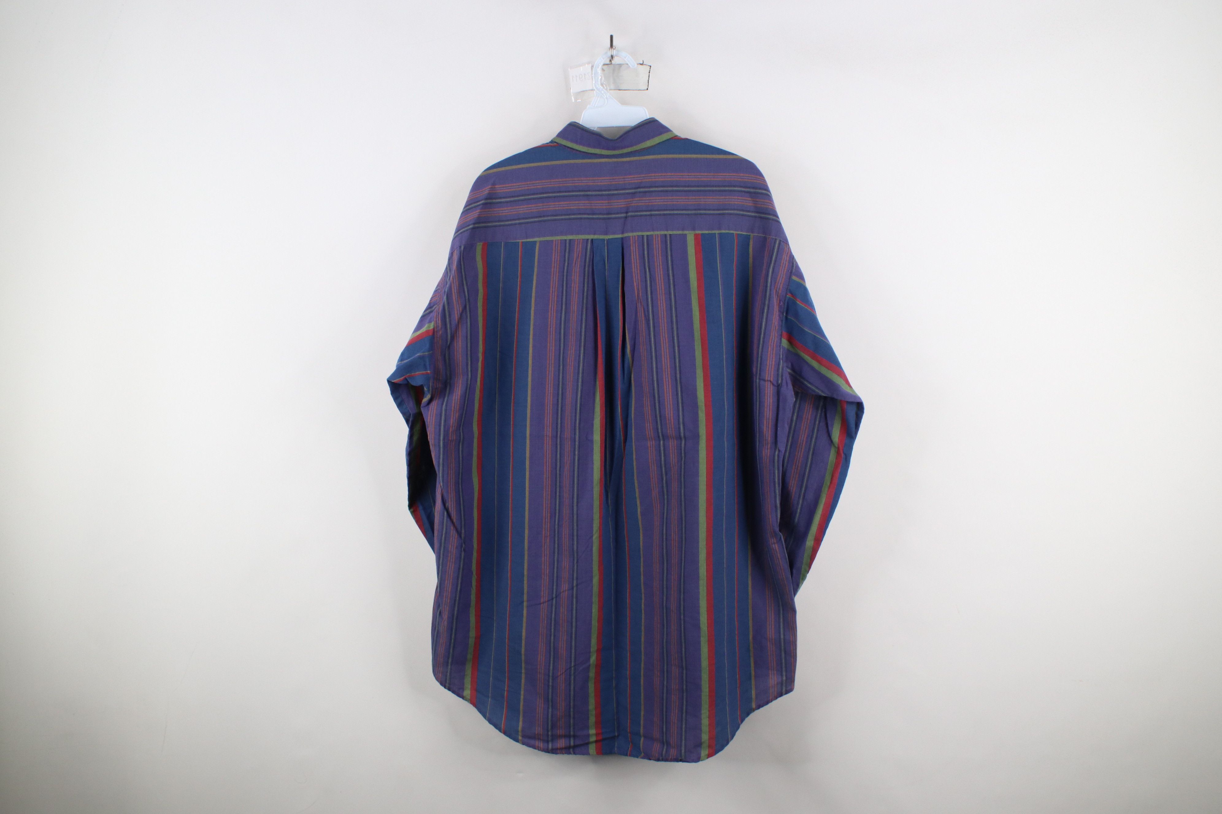 Vintage Vintage 90s Streetwear Block Collared Button Down Shirt Size US L / EU 52-54 / 3 - 9 Thumbnail