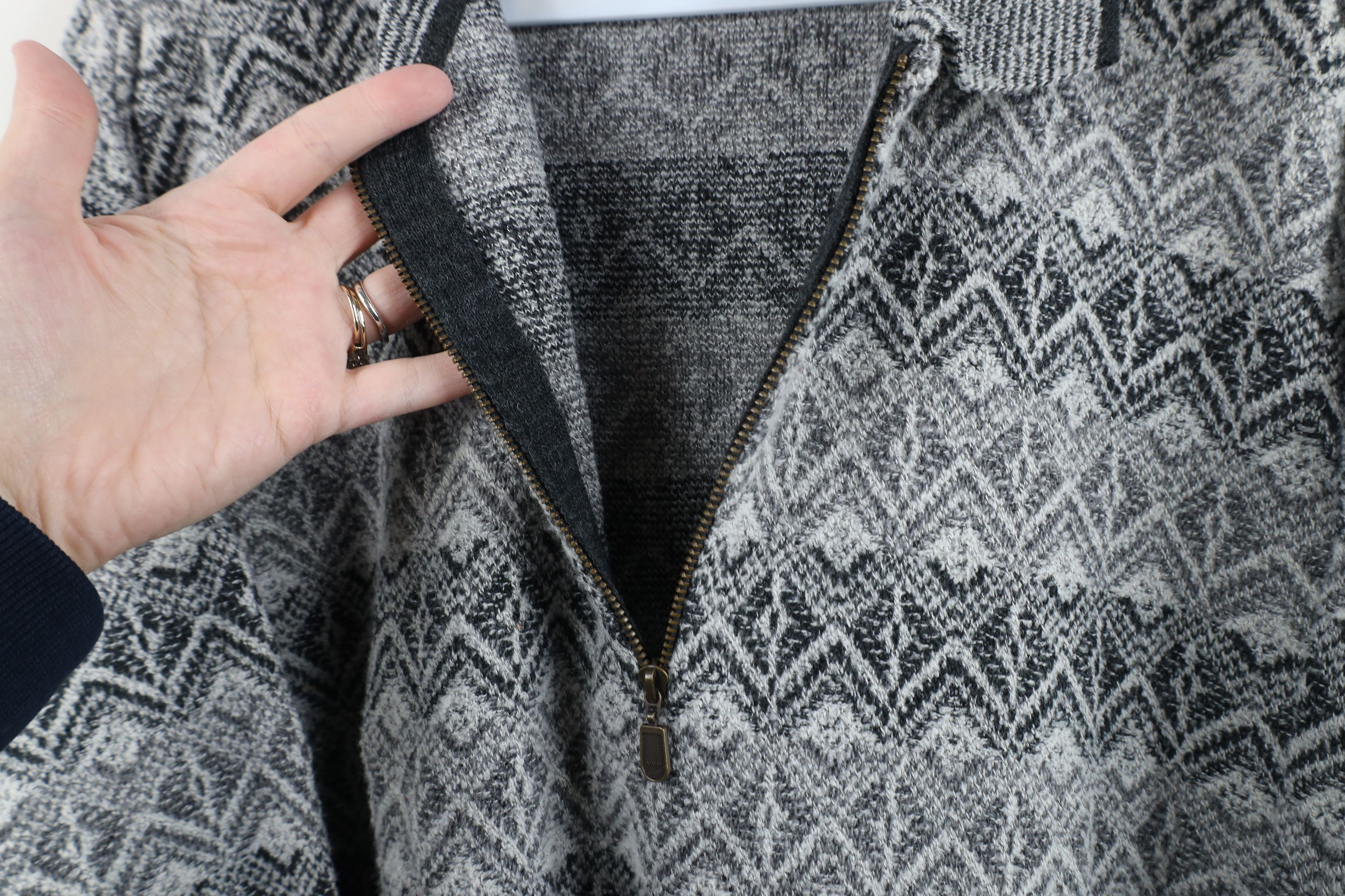 Vintage Vintage 90s Streetwear Wool Blend Knit Collared Sweater Size XL / US 12-14 / IT 48-50 - 6 Thumbnail