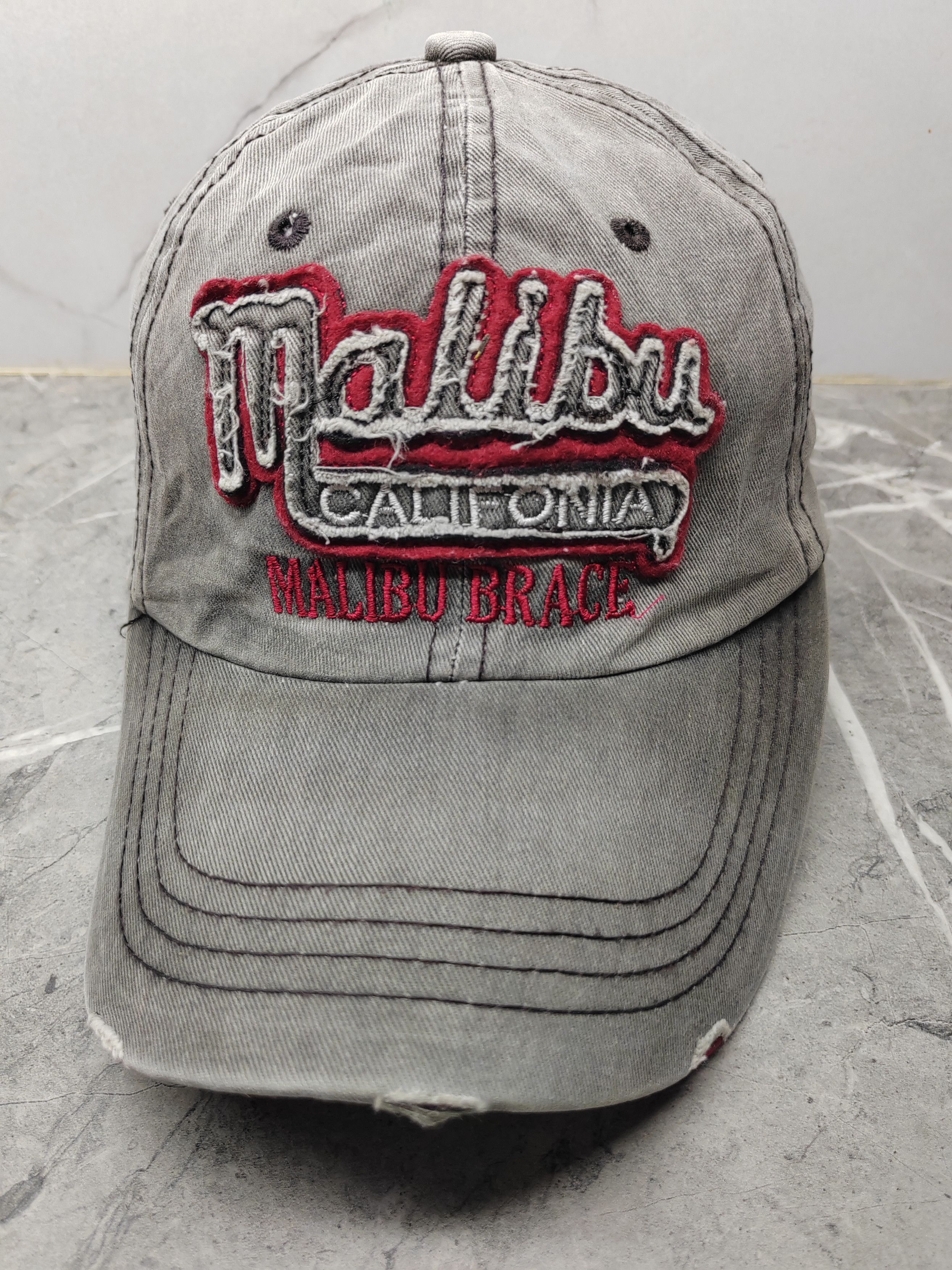 Vintage Vintage Malibu California Distressed Style Cap Hat Size ONE SIZE - 2 Thumbnail