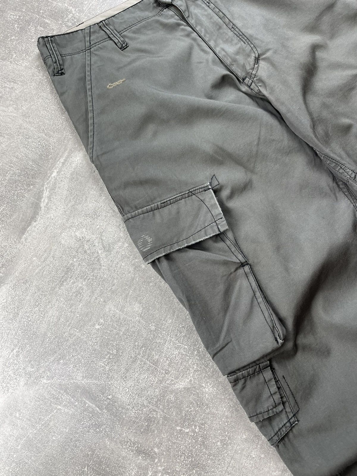 Volcom Volcom Cargo Pants Green Utility Workwear Y2K Outdoor Skater Size US 31 - 8 Thumbnail