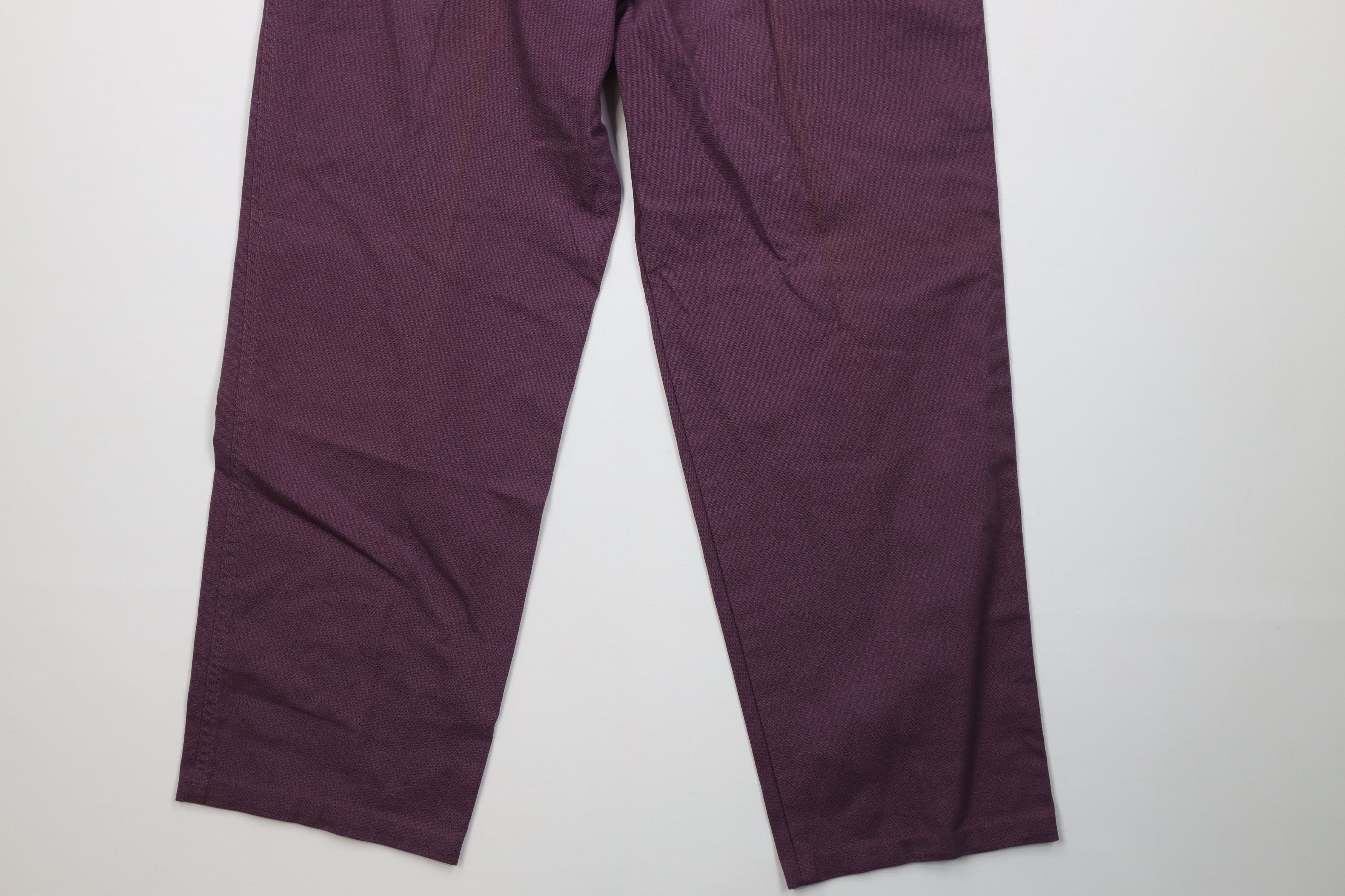 Vintage Vintage 90s Streetwear Straight Leg Chino Pants Purple Size US 30 / EU 46 - 12 Thumbnail