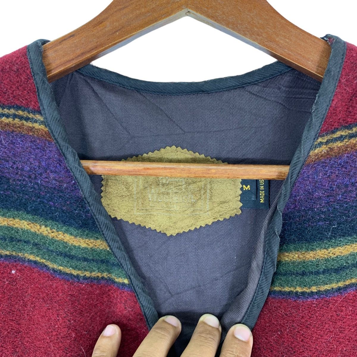 Woolrich Woolen Mills Vintage Woolrich Woolen Mills Striped Wool Vest Jacket Size US M / EU 48-50 / 2 - 5 Thumbnail