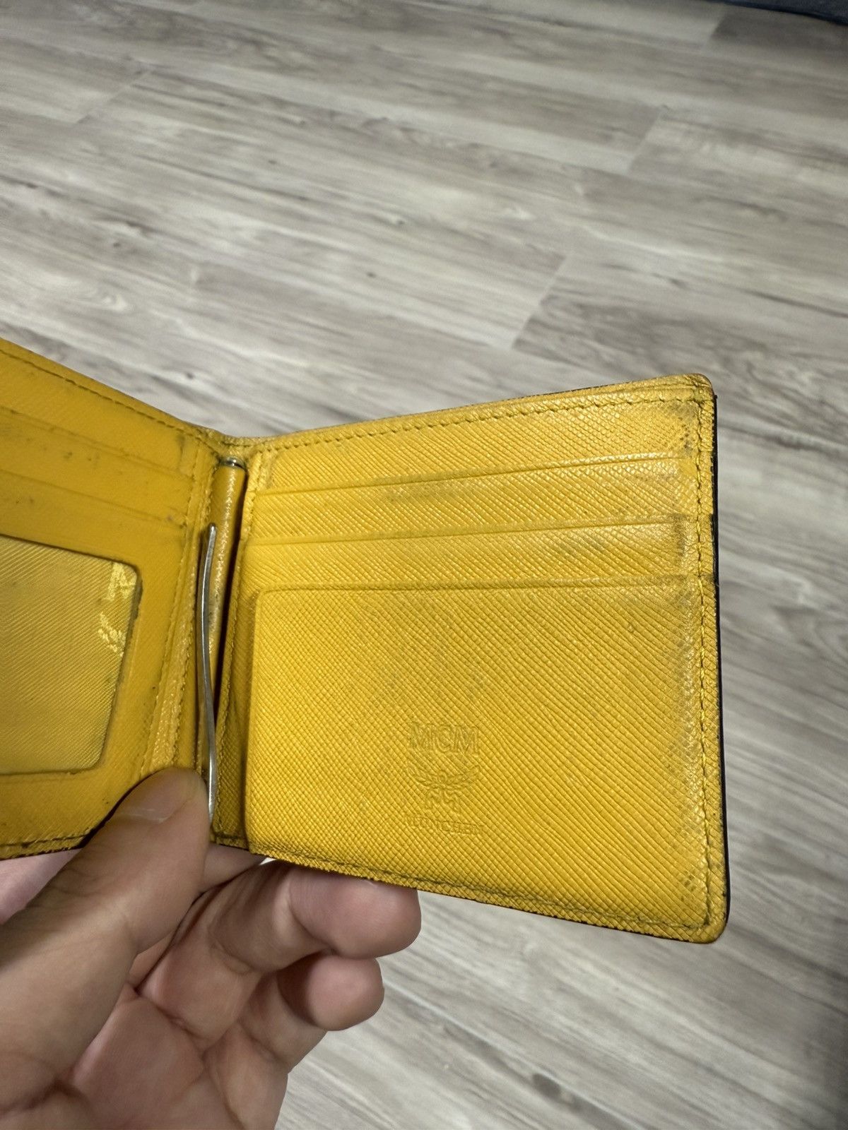 Mcm Monogram Leather Bifold Men’s Wallet Preowned