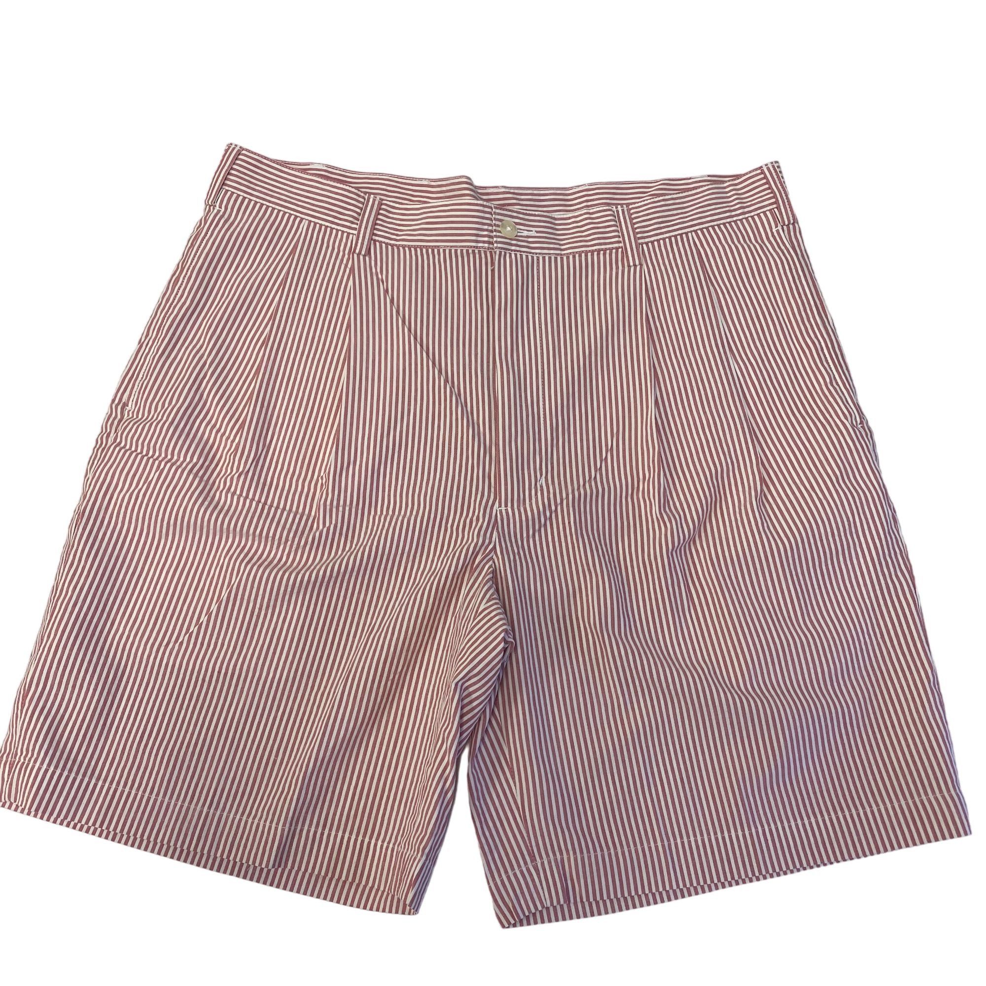 Jos. A. Bank Jos A Bank Red SEERSUCKER Walking Casual BOATING Shorts Size US 38 / EU 54 - 1 Thumbnail