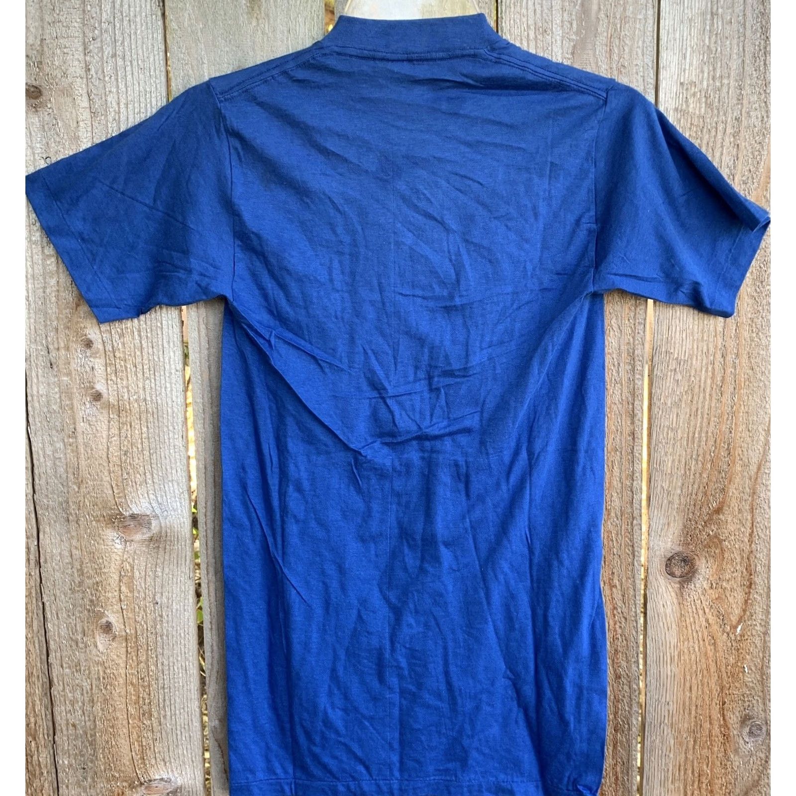 Vintage Vintage 610 KFRC T Shirt Print Tees 34-36 S Single Stitch 70s 80s Runs Small Blue 100% Cotton Unisex Graphic Tee shirt Mens Womens Boys Girls Shirt Size US S / EU 44-46 / 1 - 6 Thumbnail