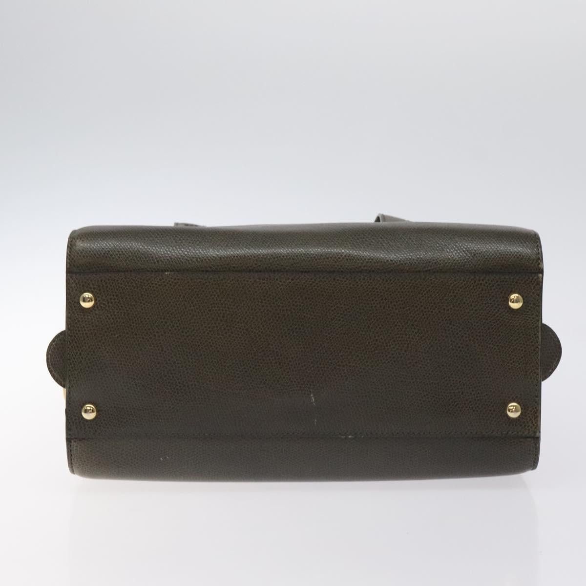 Celine CELINE Shoulder Bag Leather Green Gold Size ONE SIZE - 9 Thumbnail