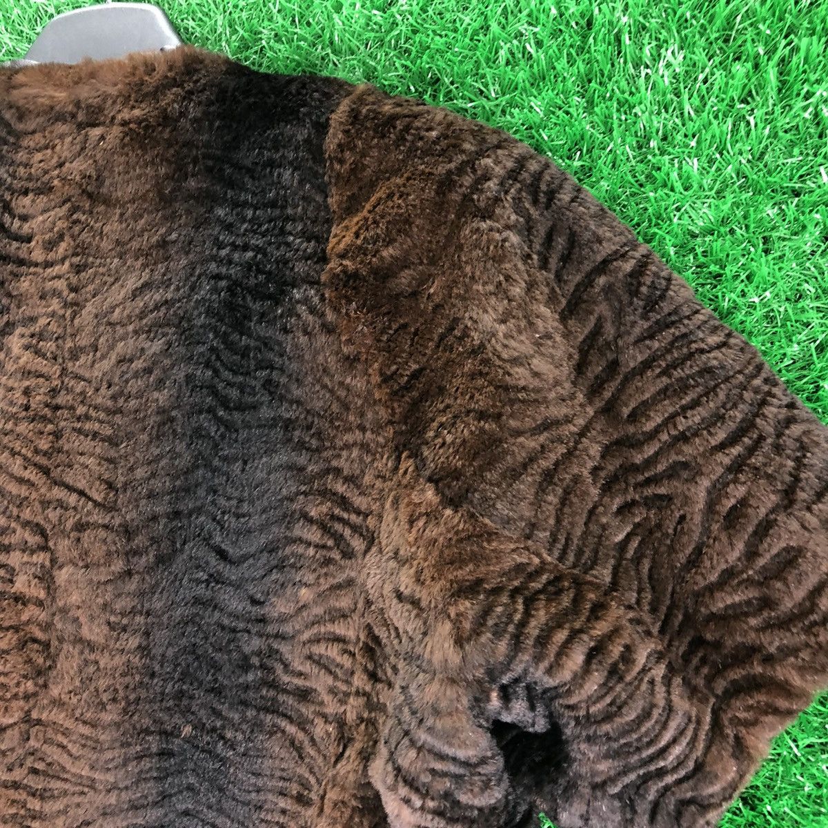 Sandro Sandro 100% Rabbit Fur Jacket Toggle Button Short Sleeve Size XS / US 0-2 / IT 36-38 - 5 Thumbnail