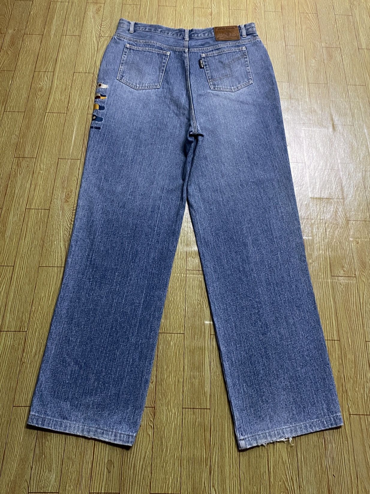 Vintage Rare Vintage Brand Lupo Di Mare Sina Cova Baggy Jeans 1990s Size US 39 - 2 Thumbnail
