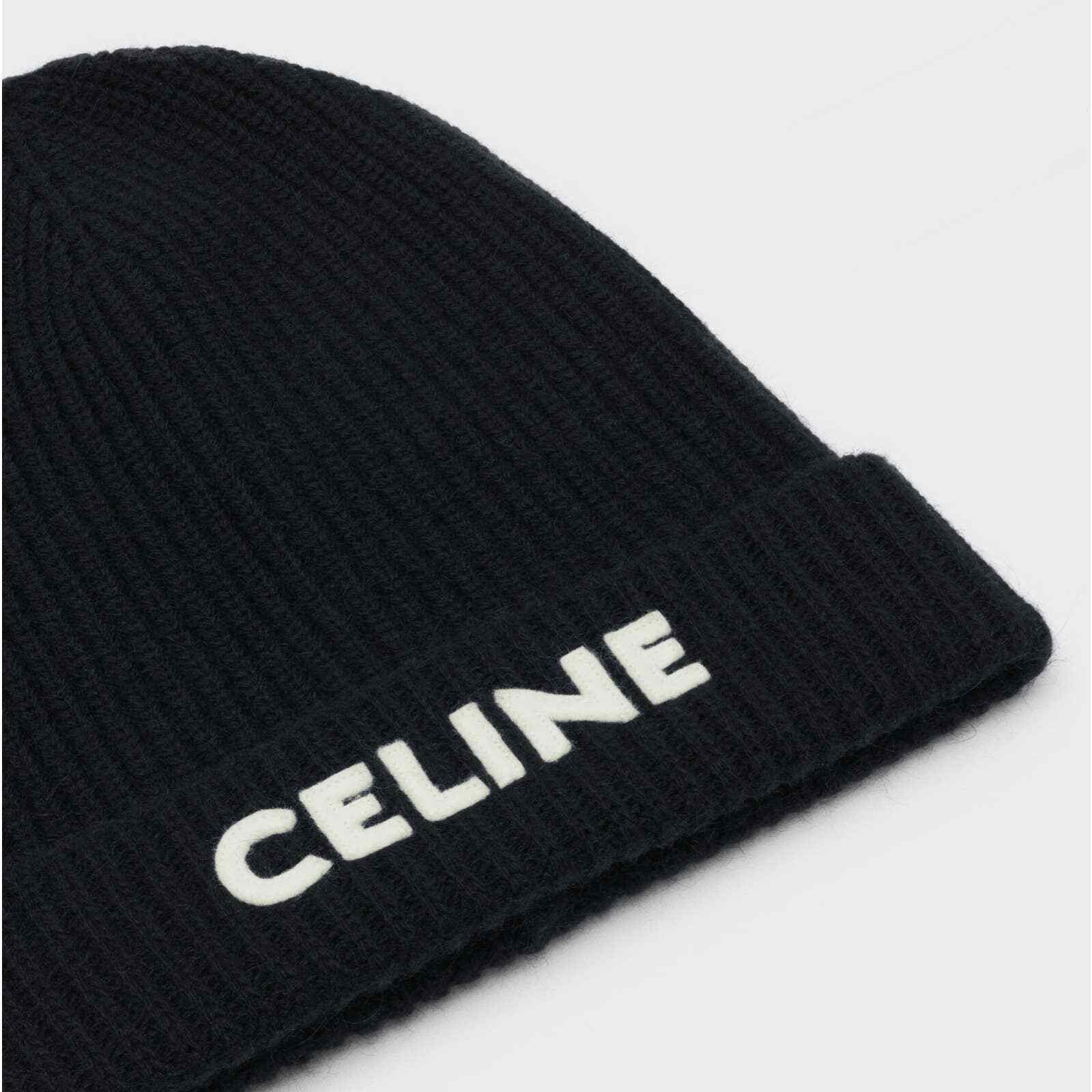 Celine Celine Paris Laine Knit Wool Embroidered Beanie Winter Hat Size ONE SIZE - 5 Thumbnail