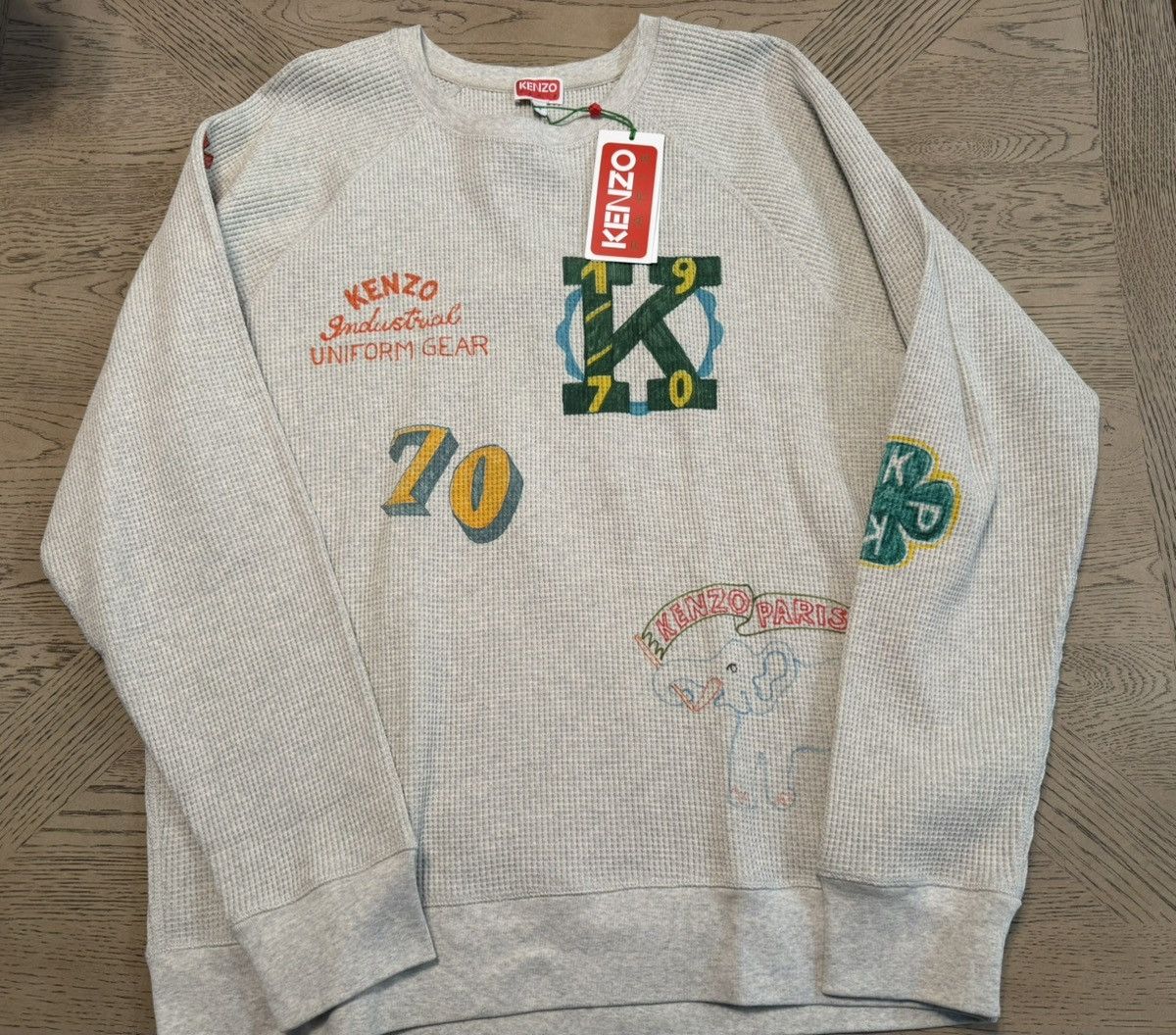 Kenzo Kenzo Drawn Varsity Oversize Sweater Size Small Brand New Size US S / EU 44-46 / 1 - 2 Thumbnail