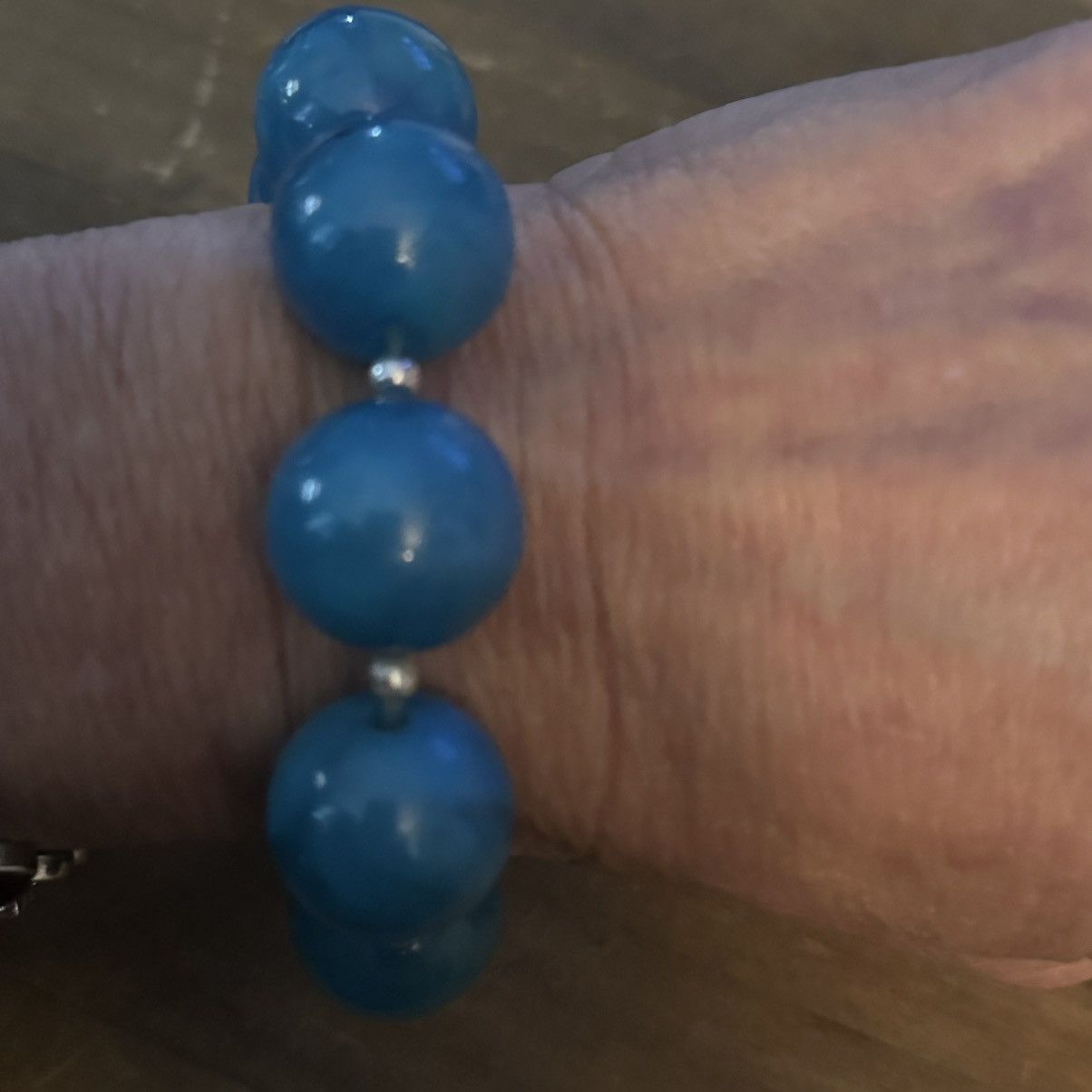 Other Chunky blue bubble bead stretch bracelet Size ONE SIZE - 3 Thumbnail