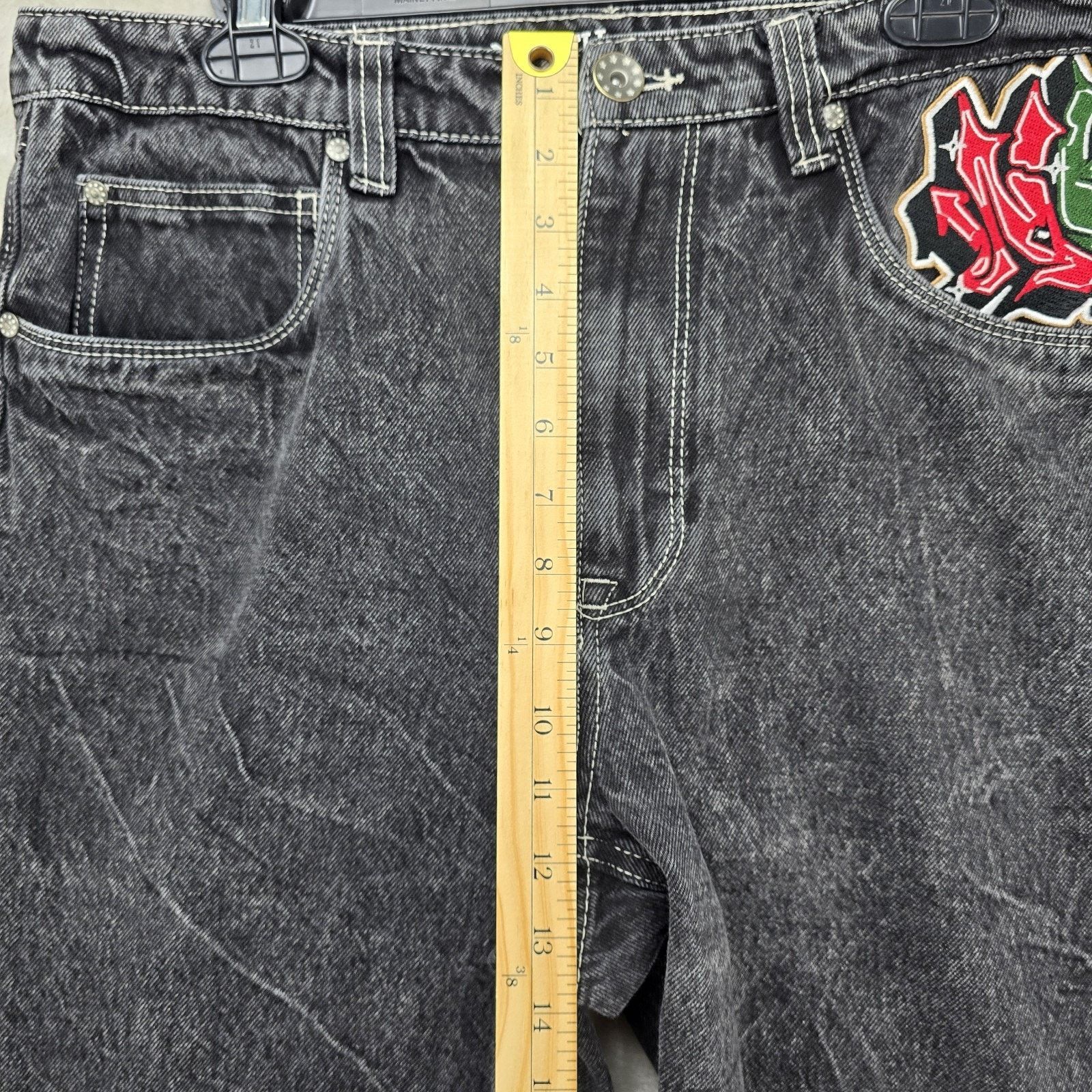 Ninth Hall Ninth Hall Ambush Jeans 33 (Fits 34x28 Y2K Baggy Snake Eagle Size US 33 - 17 Thumbnail