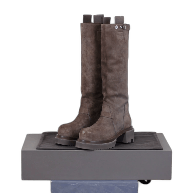 Rick Owens rickowens long military boots Size US 5 / EU 37 - 1 Thumbnail