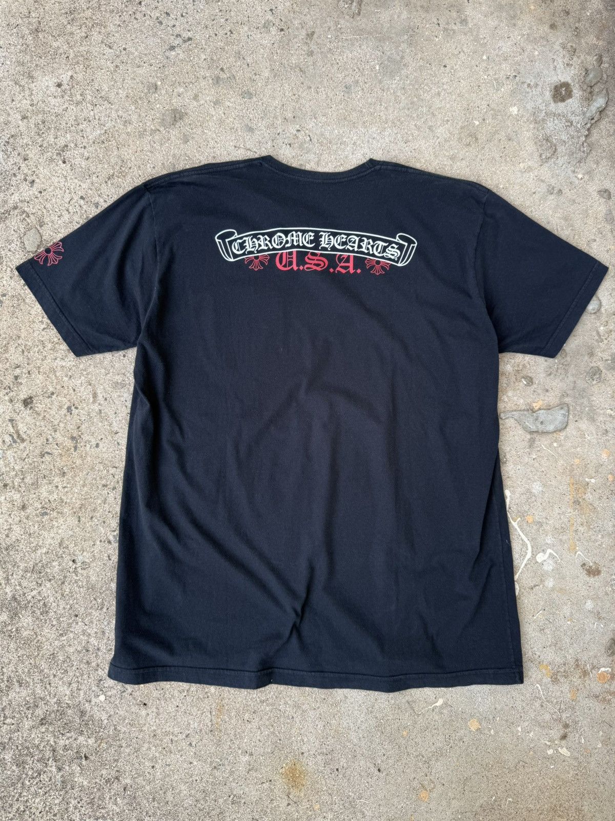 Chrome Hearts Chrome Hearts USA Exclusive Scroll T-Shirt | Grailed