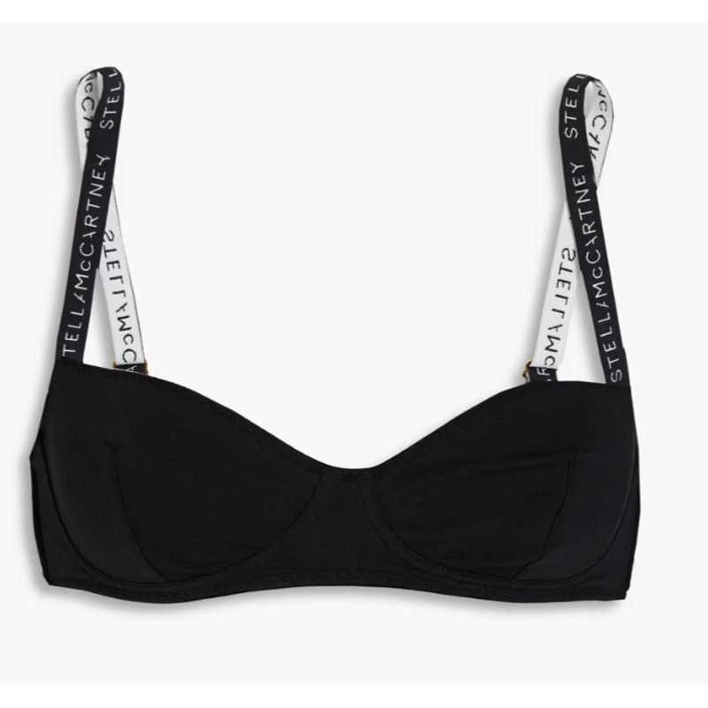 Stella McCartney STELLA MCCARTNEY Stretch-cotton jersey balconette bra L Size ONE SIZE - 1 Thumbnail