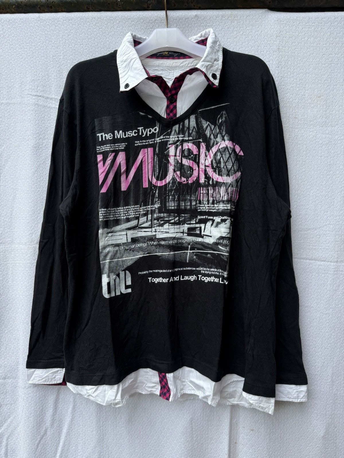 Double layers poem shirt longsleeve