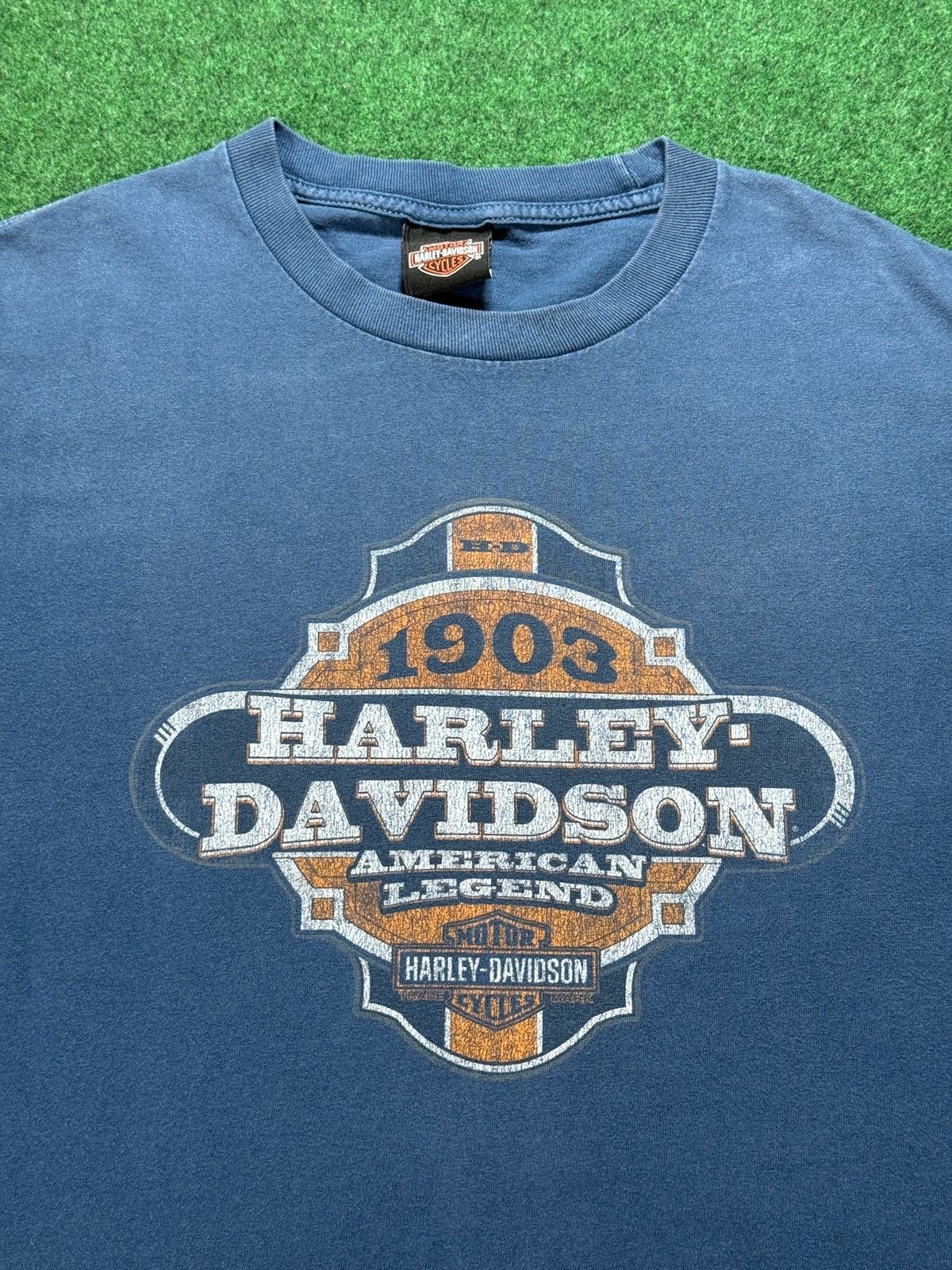 Harley Davidson × Vintage Vintage Y2K Harley Davidson Cycles Biker Conneaut T Shirt Size US L / EU 52-54 / 3 - 2 Thumbnail