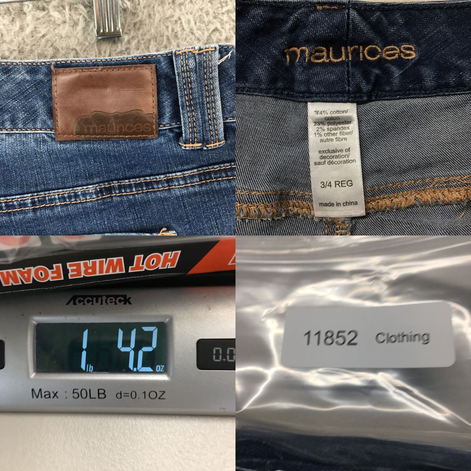 Vintage Maurices Jeans Womens Bootcut Regular Blue Dark Wash Denim Mid Rise Zip Fly 4 Mens Womens Girls Girls Size 27" / US 4 / IT 40 - 9 Thumbnail