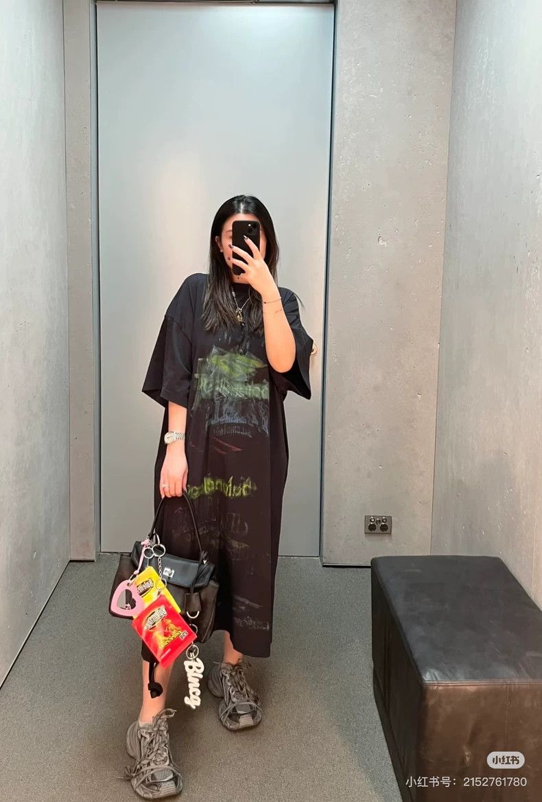 Balenciaga Balenciaga Crayon doodles black distressed vandal phantom Size L / US 10 / IT 46 - 7 Thumbnail