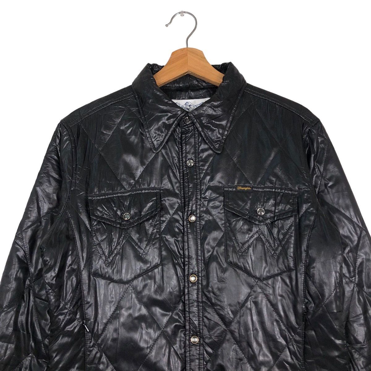Japanese Brand 🔥Vintage Biker Jacket Wrangler Greens Boro Usa Light Puffer Size US M / EU 48-50 / 2 - 3 Thumbnail