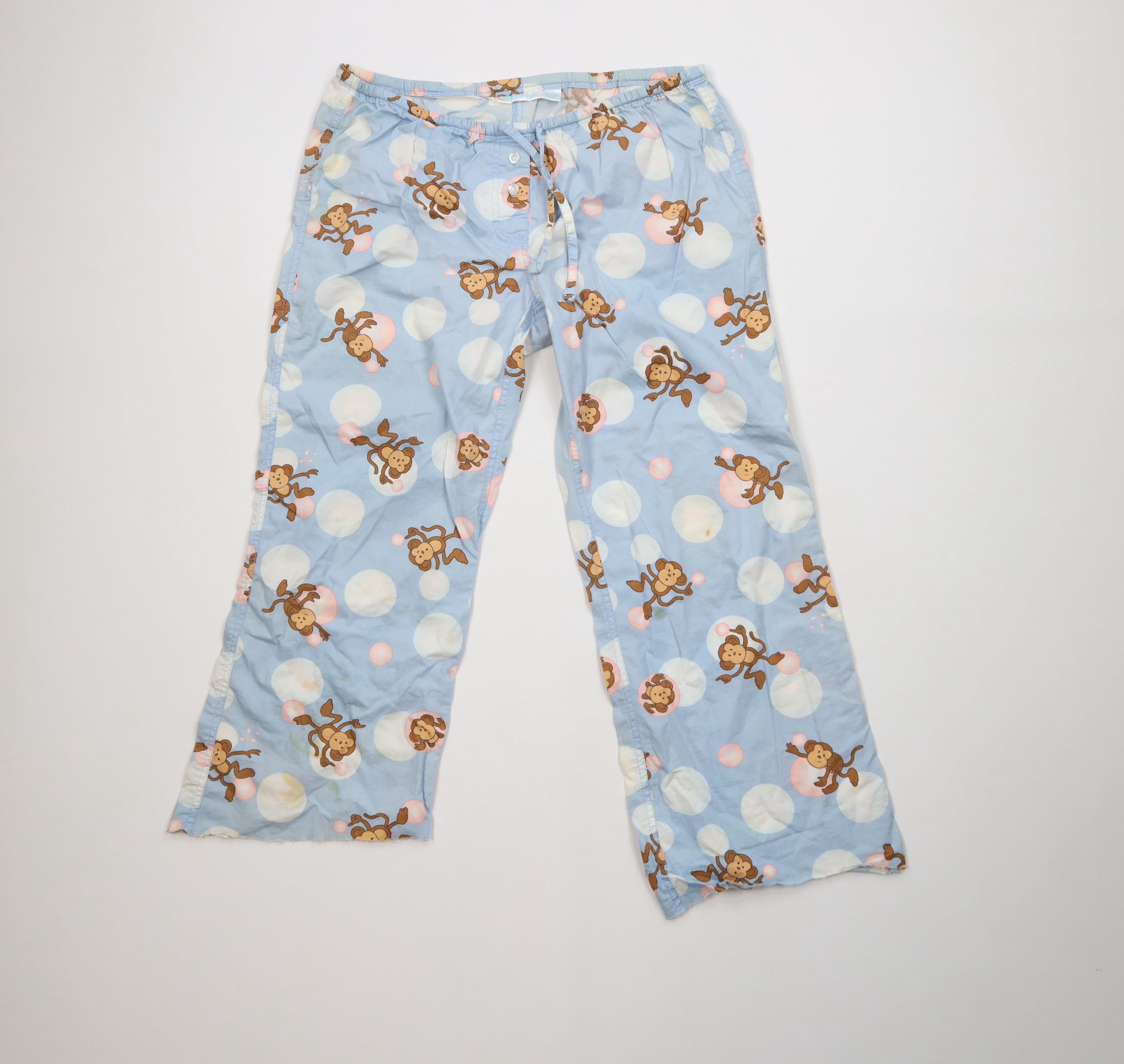 Aeropostale Vintage Y2K Aeropostale Babydoll Monkey Pajamas Pants Size 32" / US 10 / IT 46 - 1 Thumbnail