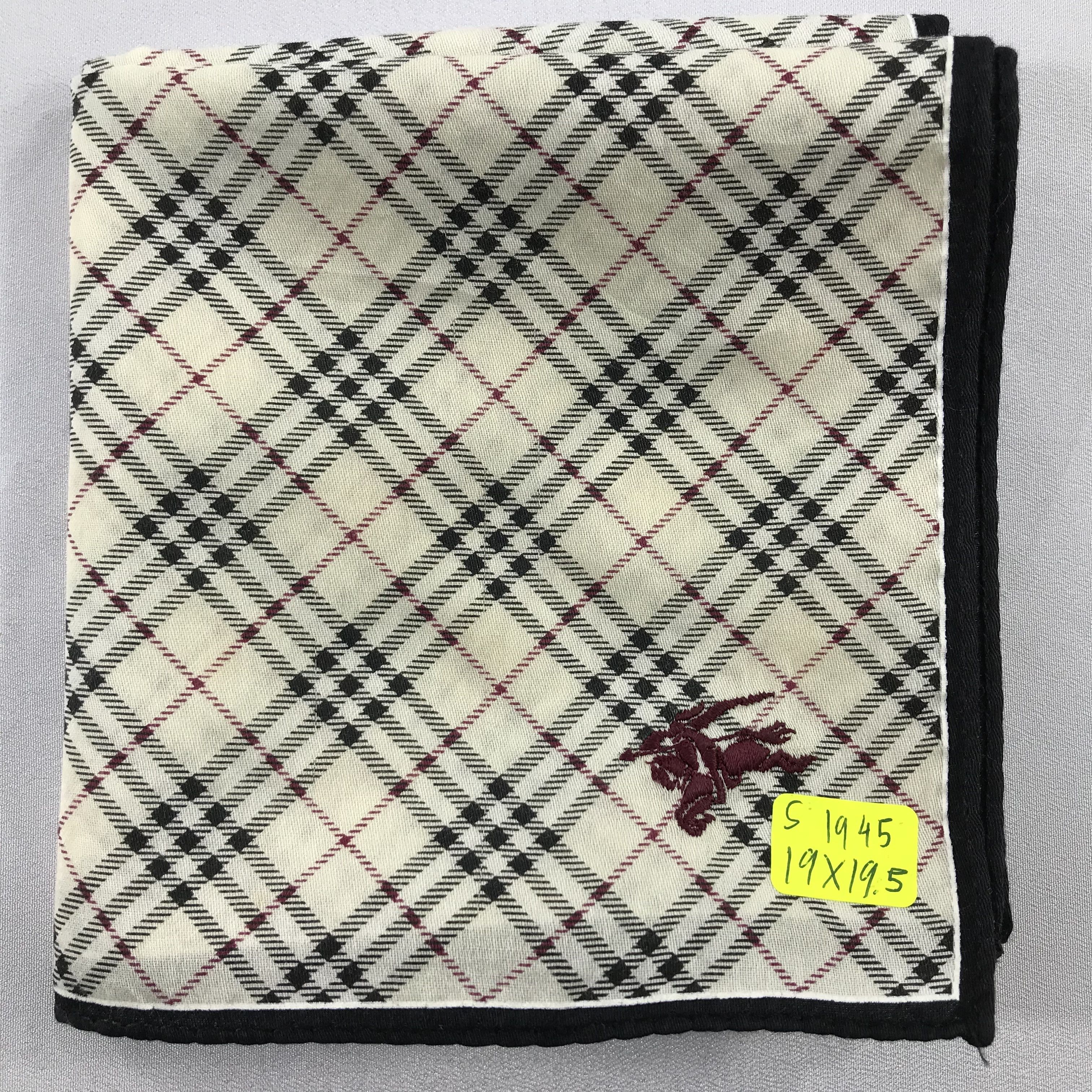 Burberry × Vintage Burberry Bandana / Handkerchief / Neckerchief - S1945 Size ONE SIZE - 5 Thumbnail