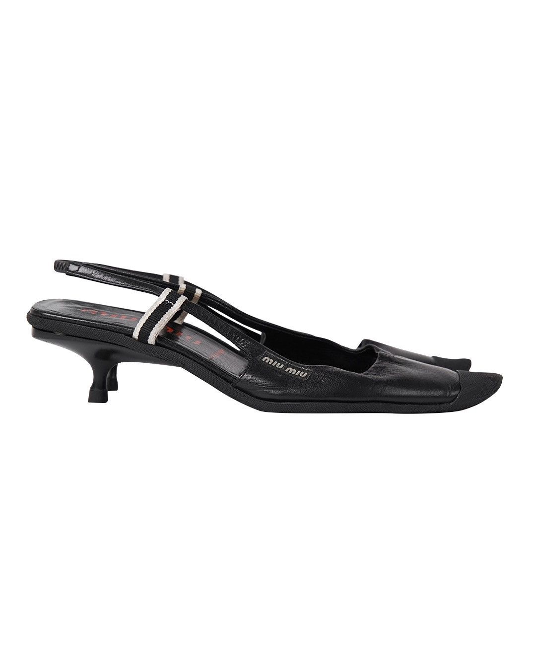 Miu Miu Miu Miu S/S2000 Leather Mules in Black Size US 7 / IT 37 - 3 Thumbnail