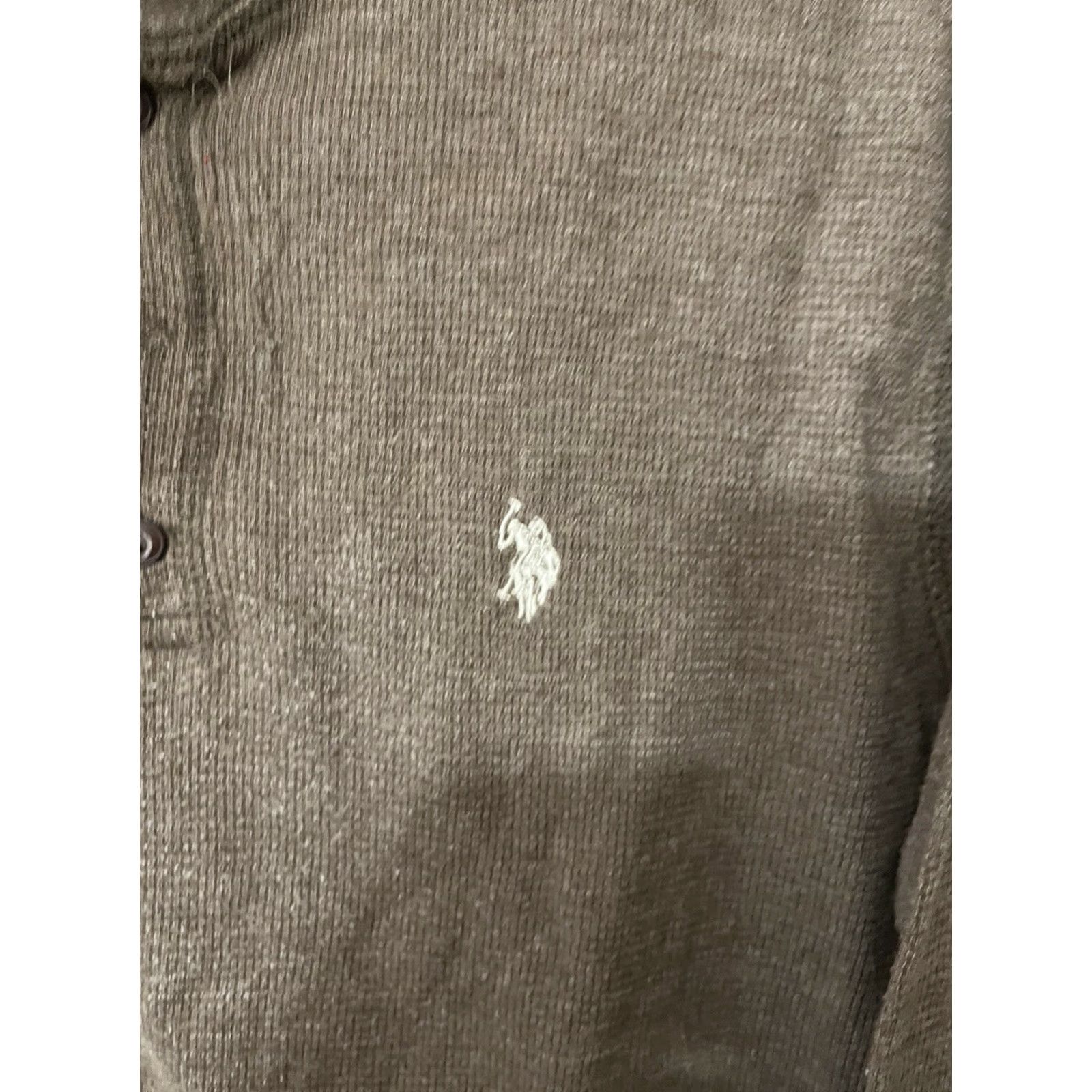 U.S. Polo Assn. U.S. POLO ASSN. MEN'S HENLEY STYLE Brown CREW THERMAL PULLOVER SIZE L Size US L / EU 52-54 / 3 - 4 Thumbnail