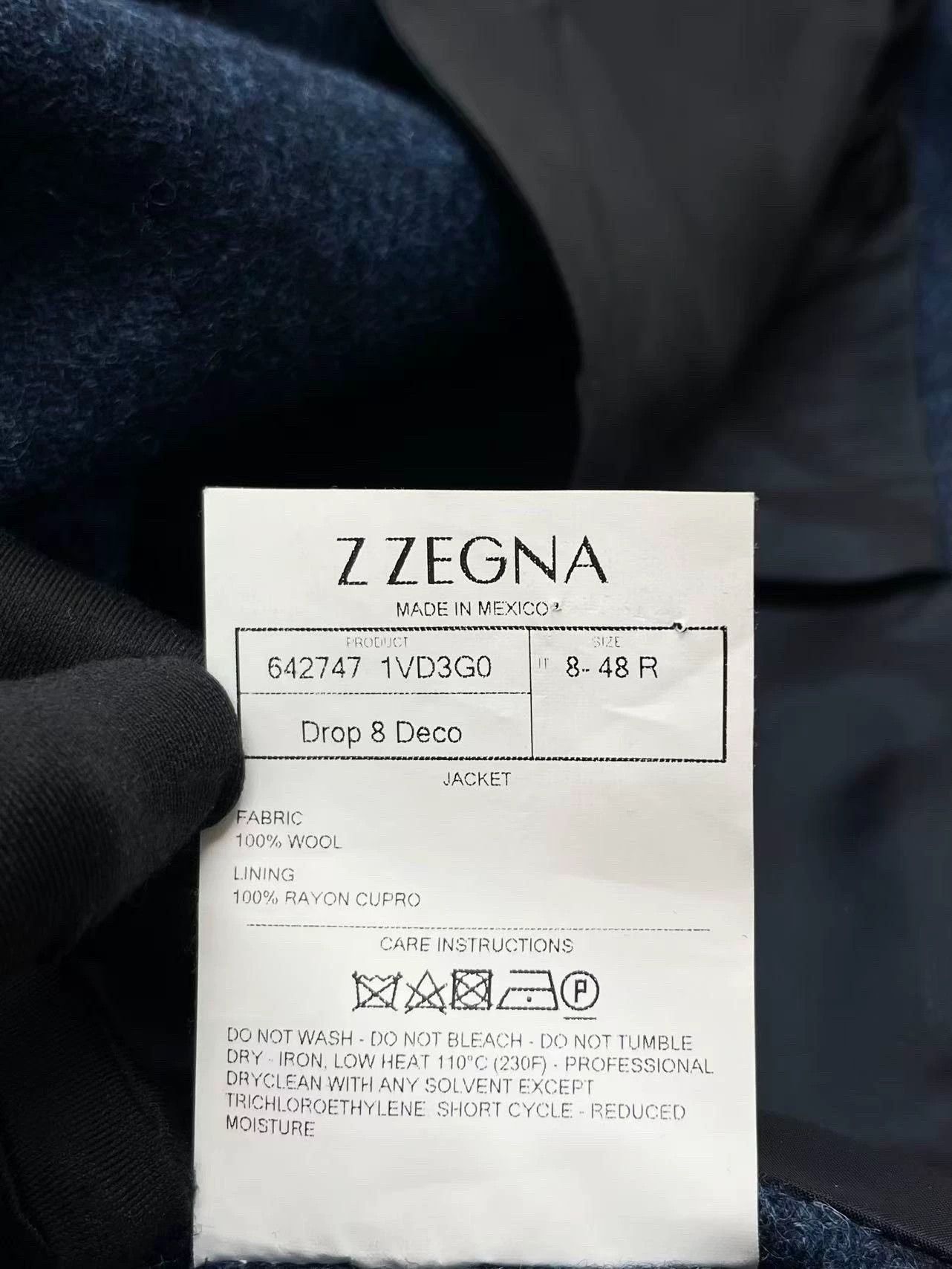 Ermenegildo Zegna Ermenegildo Zegna Navy Wool Blazer 48 Size US M / EU 48-50 / 2 - 5 Thumbnail