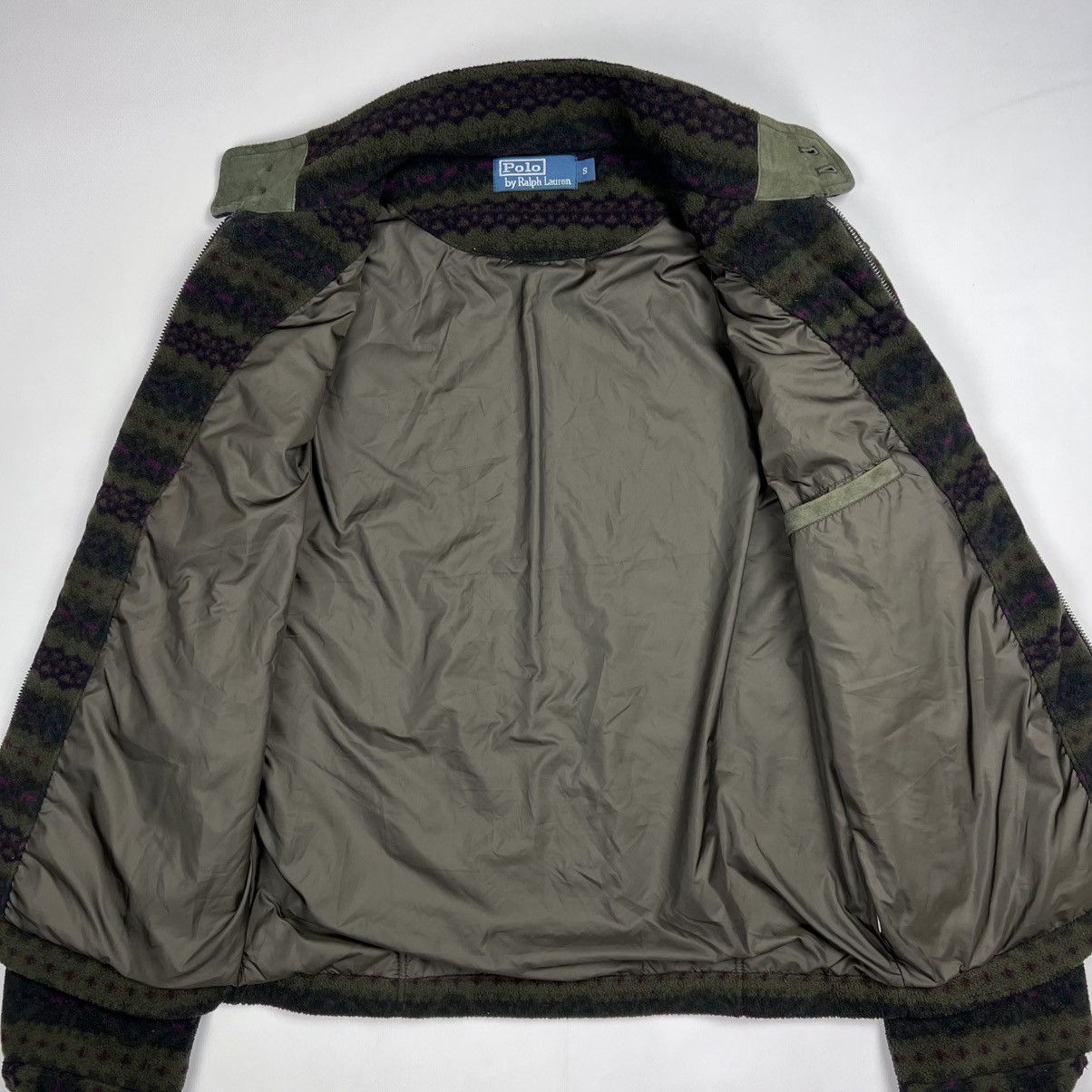 Polo Ralph Lauren × Vintage Ralph Lauren Fair isle pattern fleece jacket Size US S / EU 44-46 / 1 - 5 Thumbnail