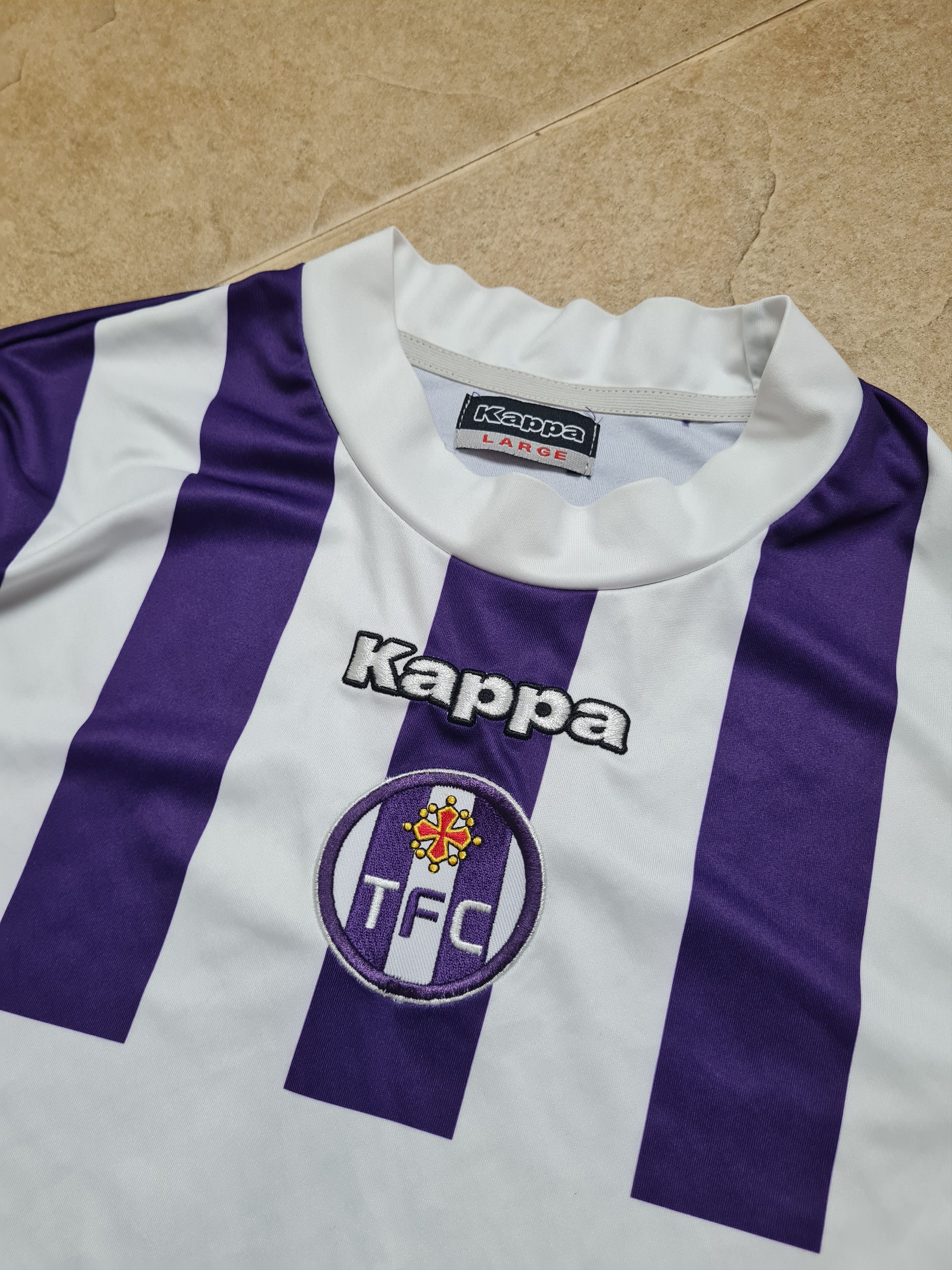 Kappa Football Jersey Maillot Toulouse Kappa #9 VintageTFC Soccer Size US L / EU 52-54 / 3 - 15 Thumbnail