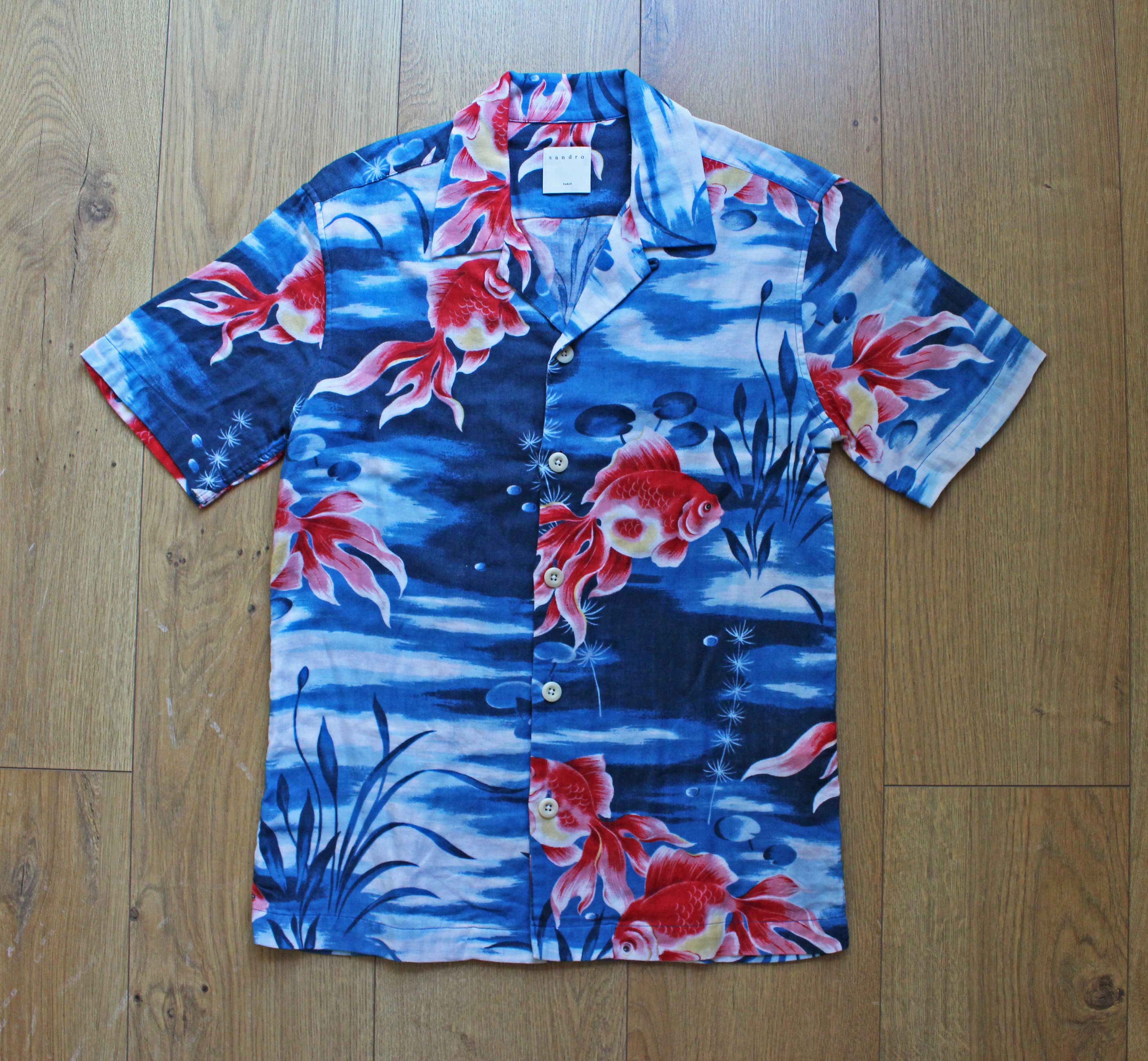 Sandro FREE SHIPPING!! - S/S 2018 Goldfish Shirt Size US XS / EU 42 / 0 - 2 Thumbnail