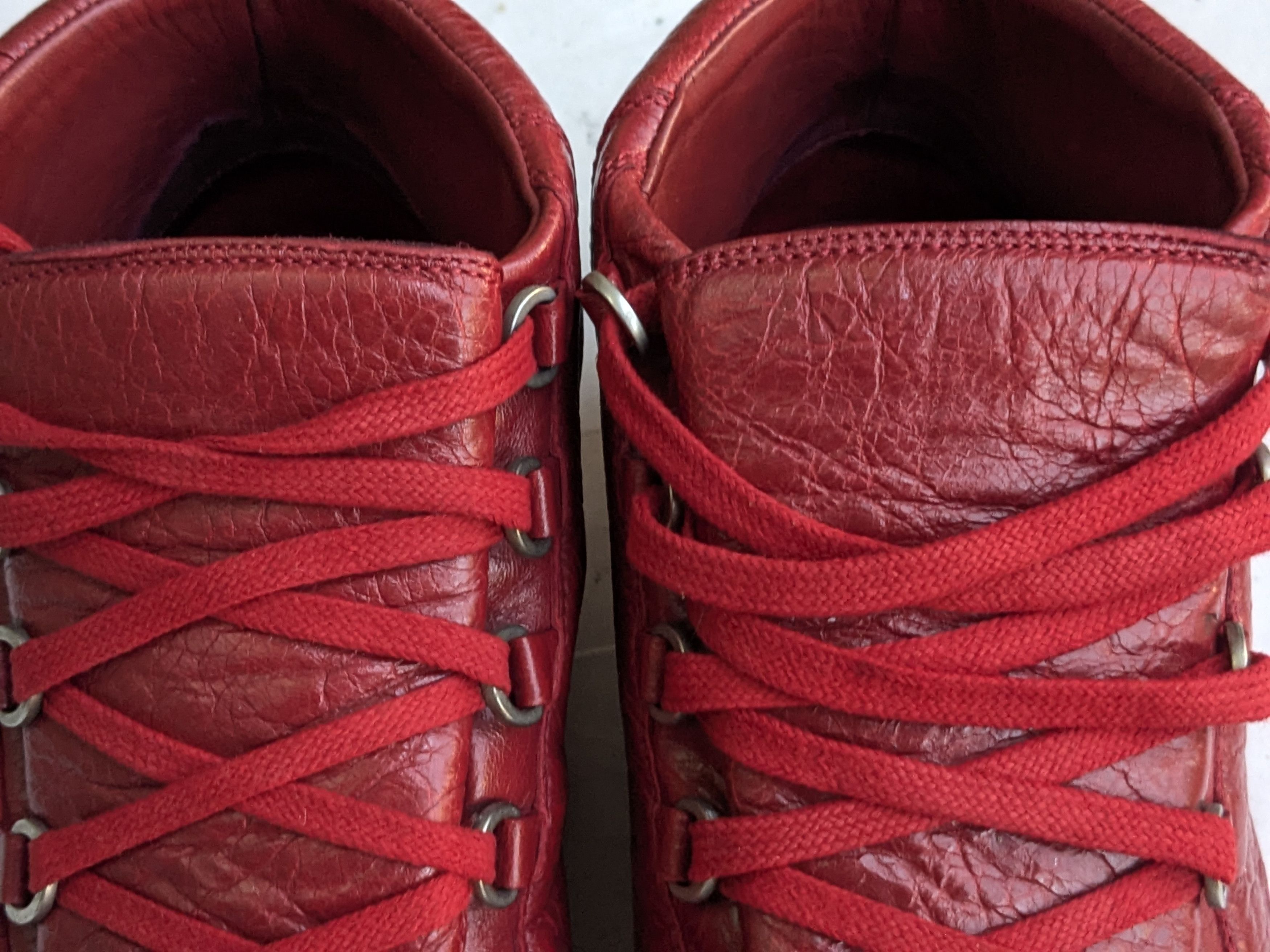 Balenciaga Balenciaga Arena Red 11 Leather High Tops Size US 11 / EU 44 - 4 Thumbnail