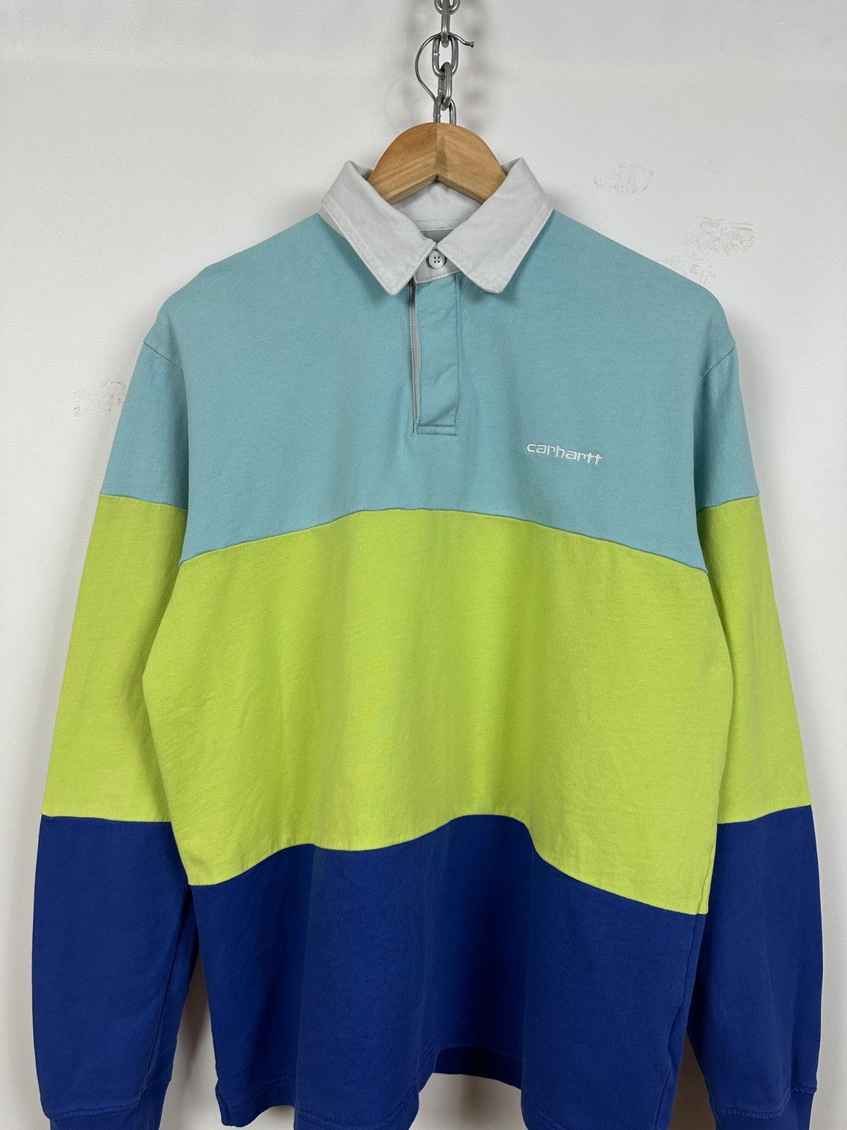 Carhartt Carhartt WIP Newport Rugby Polo Long Sleeve Shirt Size US M / EU 48-50 / 2 - 3 Thumbnail