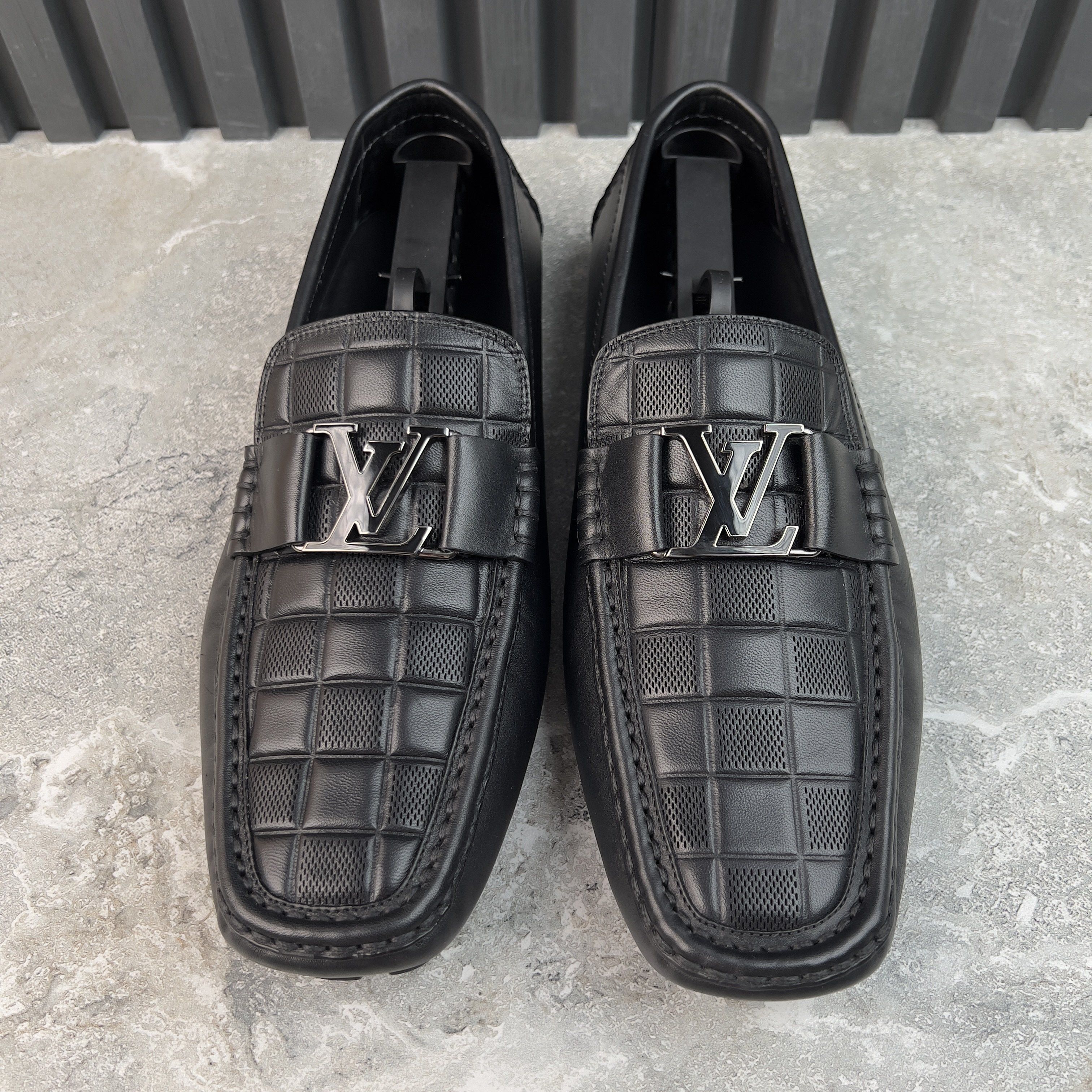 Louis Vuitton Monte Carlo Damier Driving Moccasin Leather Size US 11 / EU 44 - 2 Thumbnail