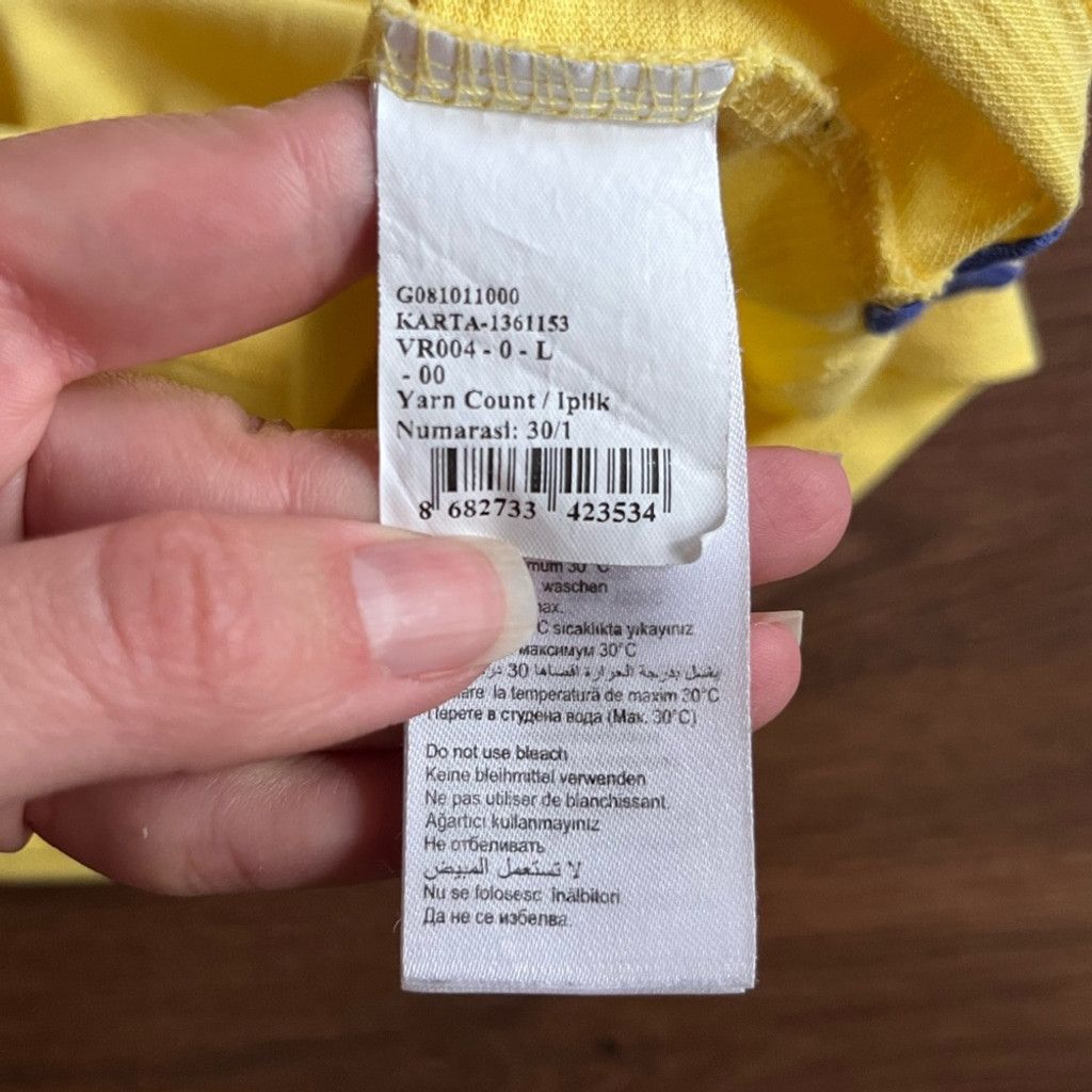U.S. Polo Assn. Yellow U.S. Polo Assn. Short Sleeve Collar-Neck Shirt Size US L / EU 52-54 / 3 - 8 Thumbnail