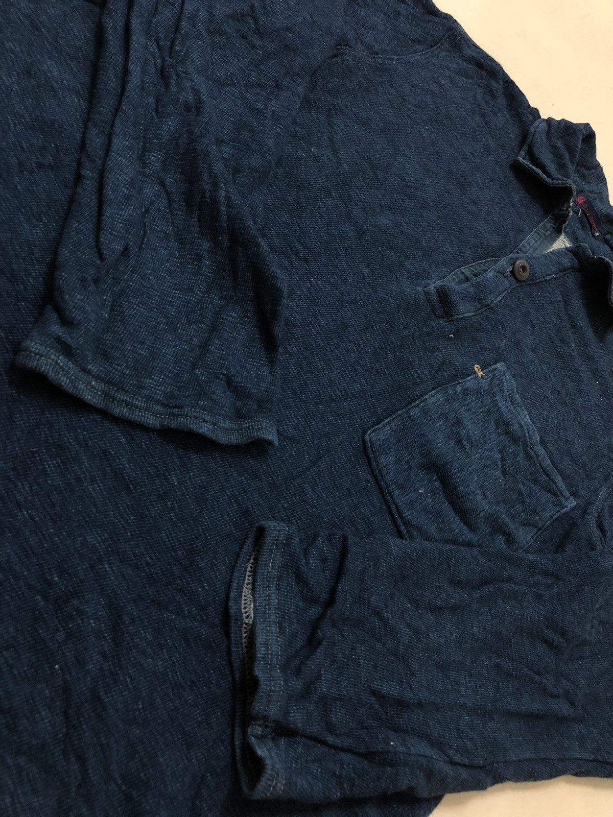 45rpm 45rpm Longsleeve Sweater Indigo Single Pocket Japan brand Size US M / EU 48-50 / 2 - 3 Thumbnail