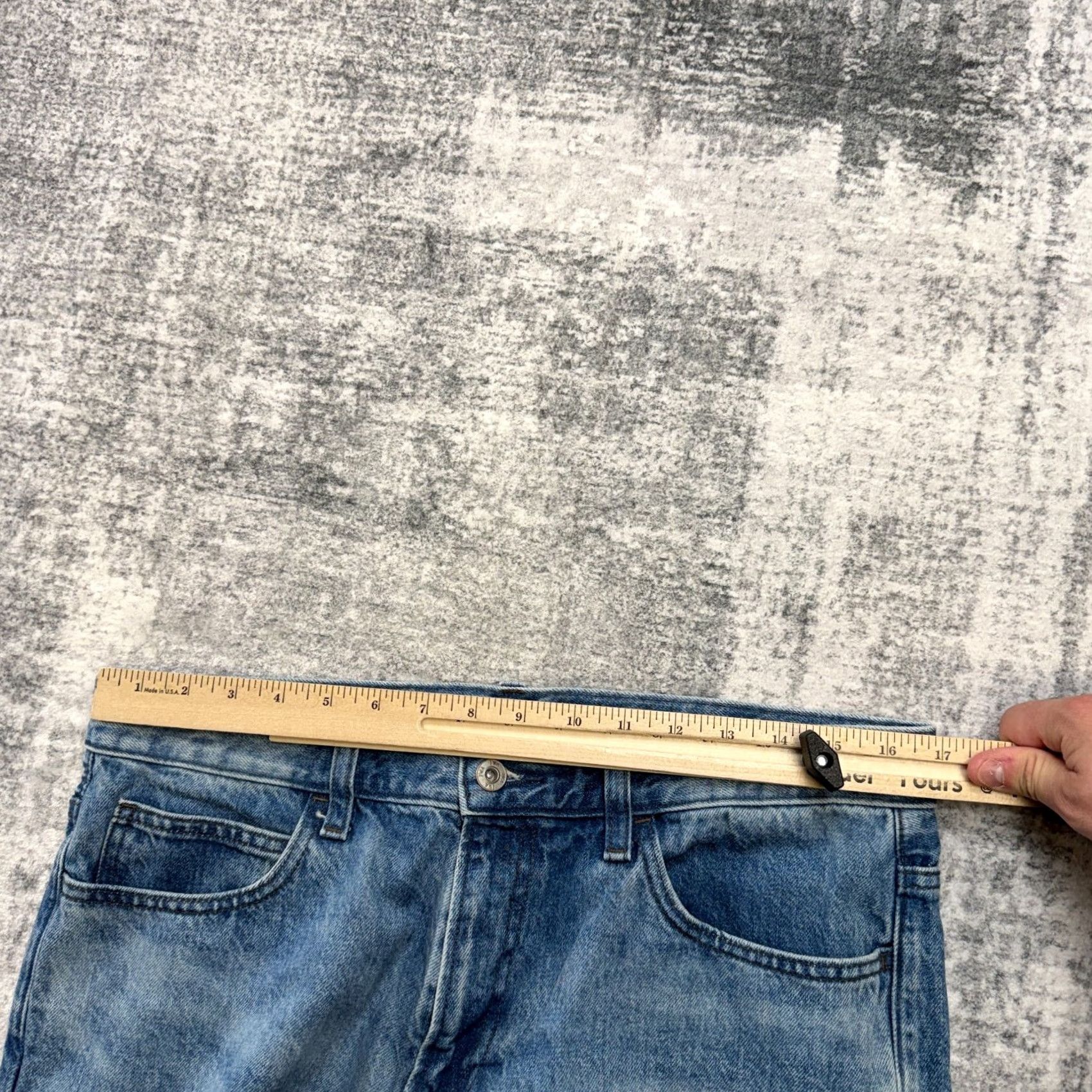 Uniqlo Uniqlo JW Anderson Jeans Womens Regular 33x23 Blue Denim Straight Relaxed 5-Pocket Design Mens Womens Boys Girls Size 24" / US 00 / IT 34 - 6 Thumbnail