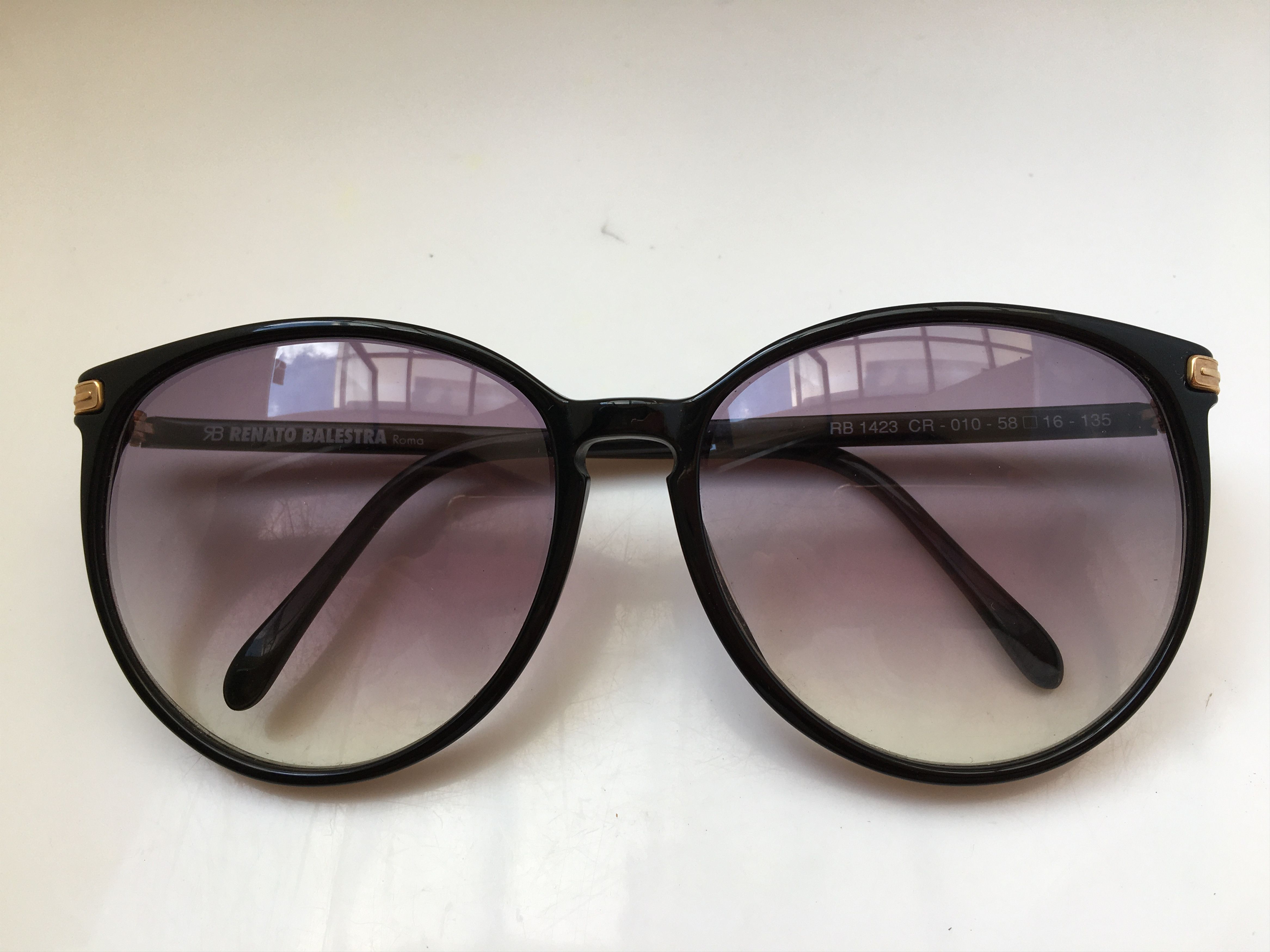 Vintage Vintage Renato Balestra Roma RB 1423 Sunglasses Frame Size ONE SIZE - 6 Thumbnail