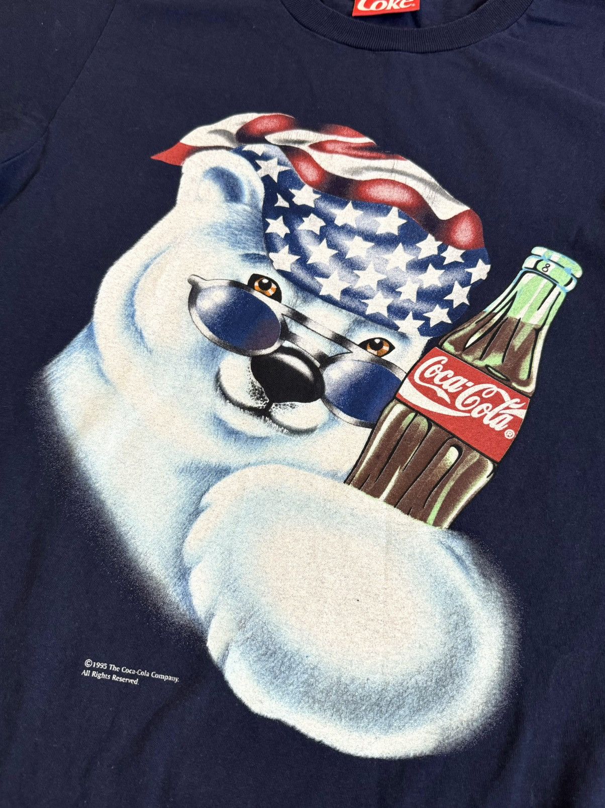 Coca Cola × Vintage 🔷Vintage Coca Cola Bear T-shirt 90s🔷 Size US L / EU 52-54 / 3 - 2 Thumbnail