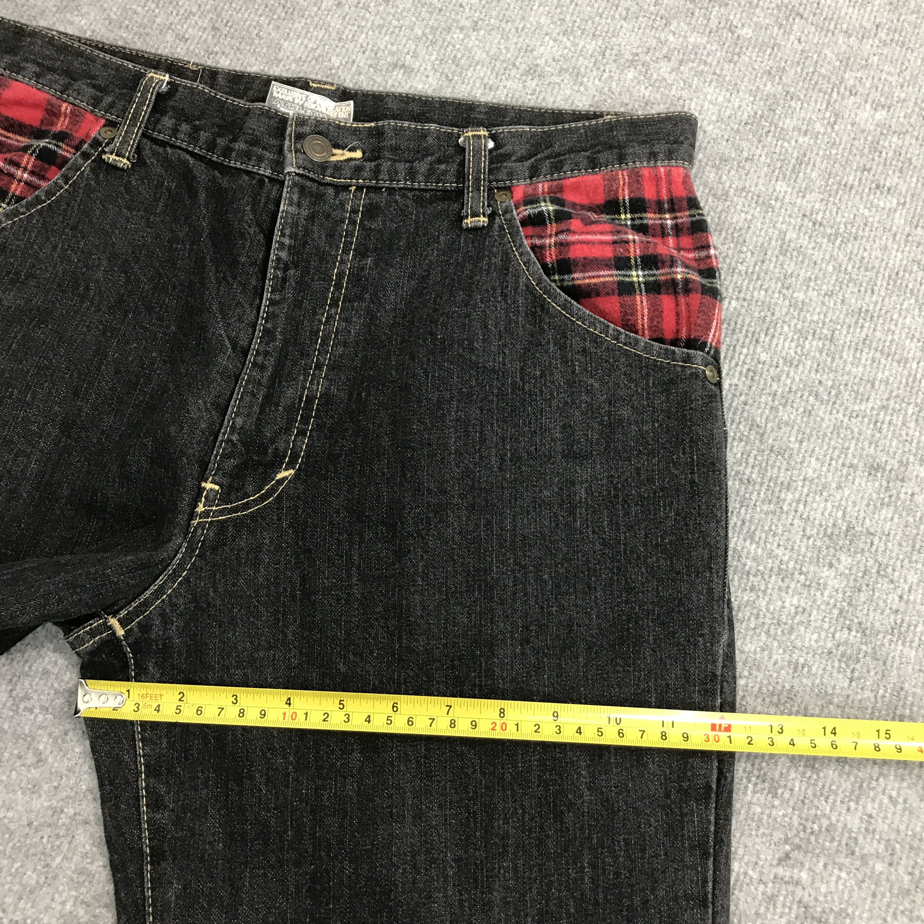 Japanese Brand Japan brand black denim leflah jeans pants Size US 31 - 9 Thumbnail