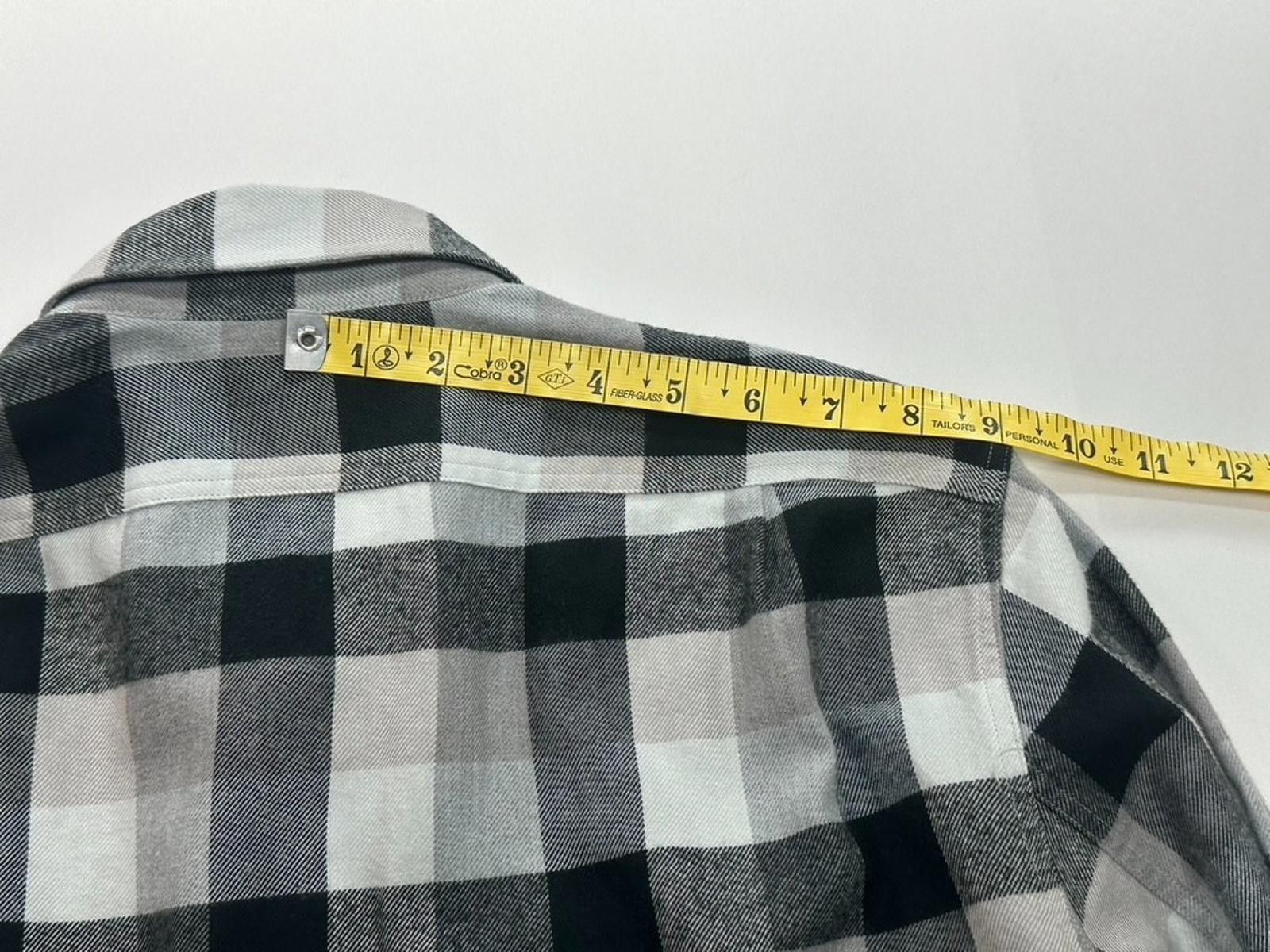J.Crew J Crew Slim Fit Cotton Plaid Flannel Button Up Black Mens M Size US M / EU 48-50 / 2 - 6 Thumbnail