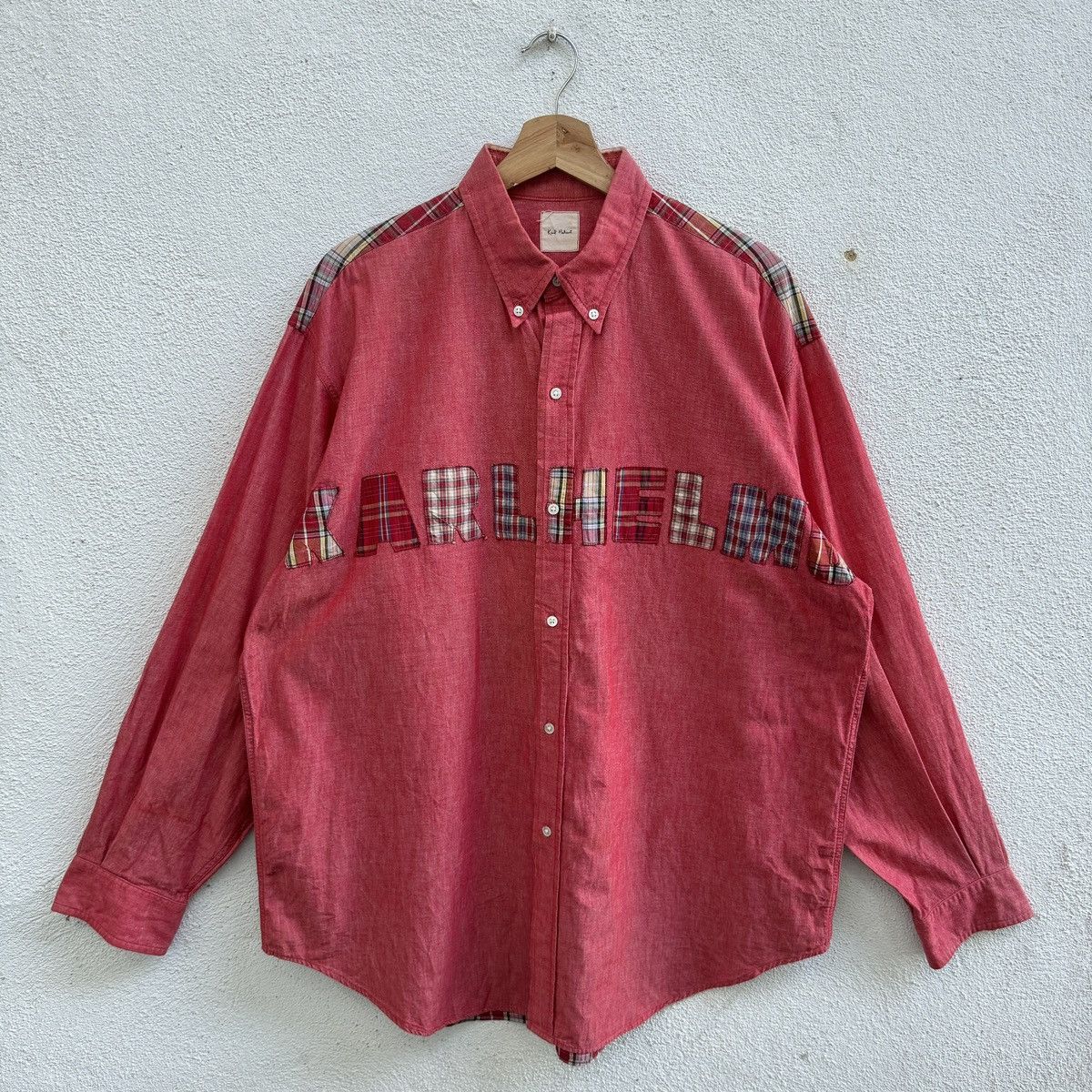 Karl Helmut Vintage Karl Helmut Patchwork Shirt Size US L / EU 52-54 / 3 - 1 Thumbnail