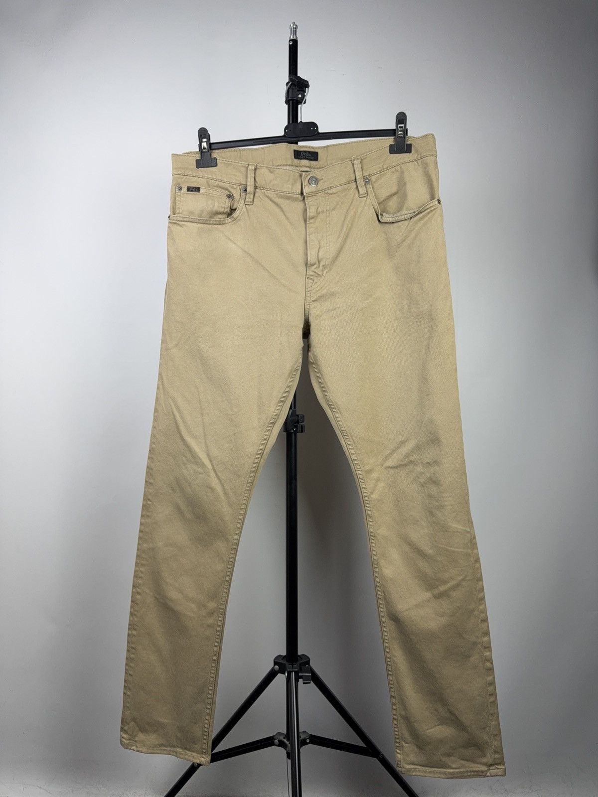 Polo Ralph Lauren Retro Luxury Vintage 90s Polo Ralph Lauren Beige Chino Pants Size US 36 / EU 52 - 2 Thumbnail