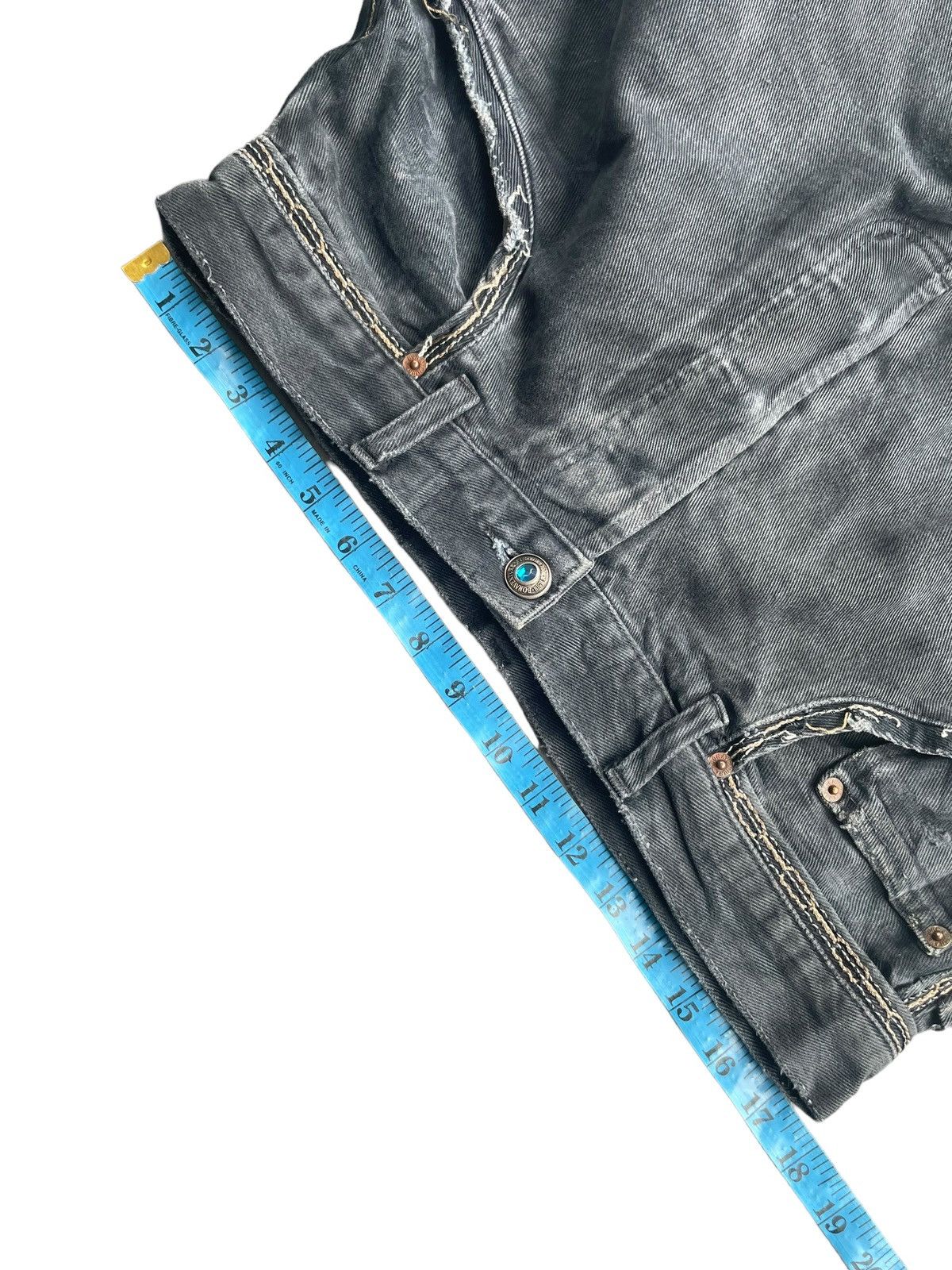 Designer Vintage Bonaventure Distresed Denim Size US 35 - 21 Thumbnail