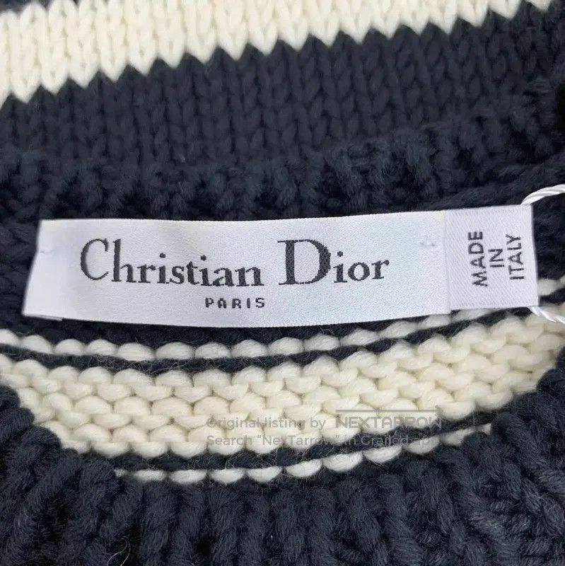 Dior Dior Black Striped Knit Pullover Sweater . Size XXS / US 00 / IT 34 - 6 Thumbnail